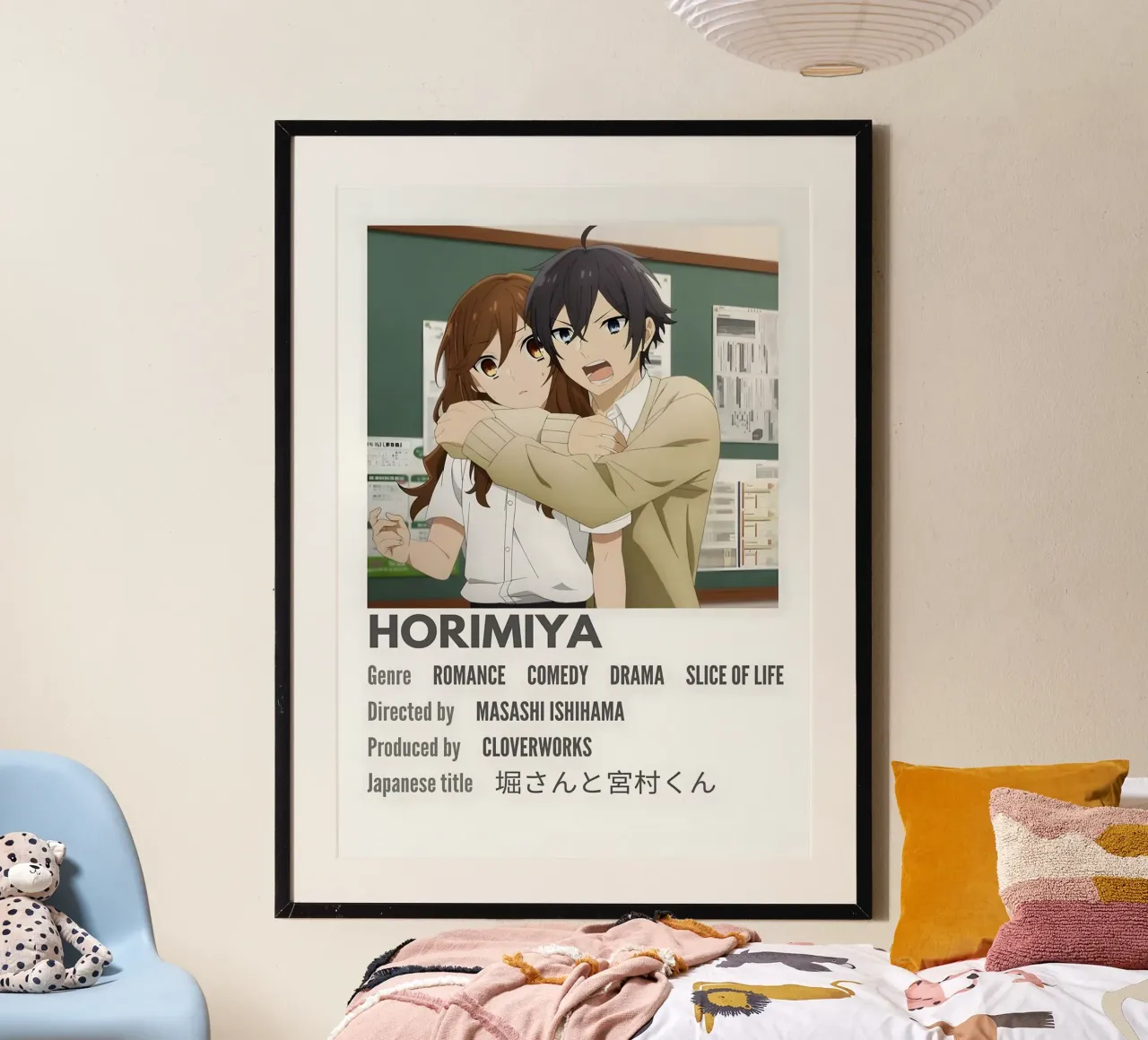 HORIMIYA poster con telaio in legno da Totoya