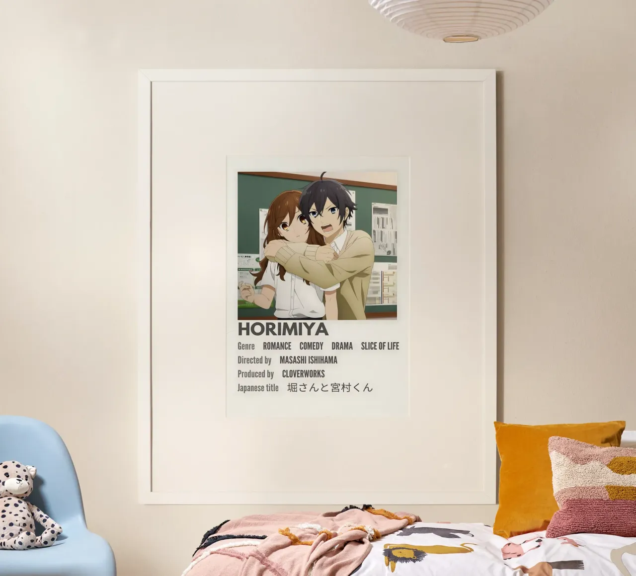 HORIMIYA poster con telaio in legno da Totoya