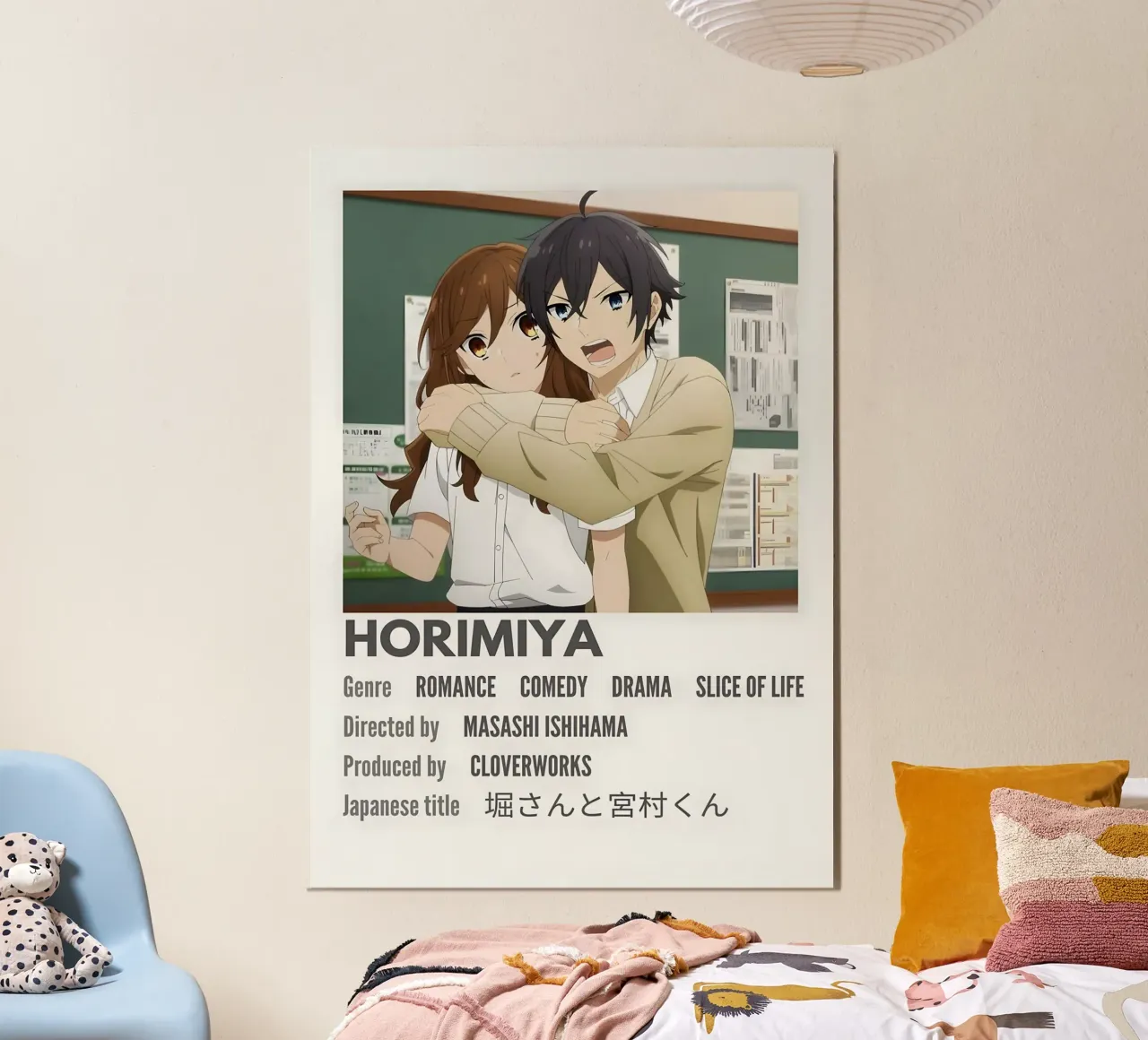 HORIMIYA poster con telaio in legno da Totoya