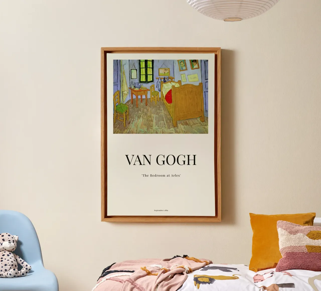 van Gogh - The Bedroom at Arles canvas met Baklijst van ARTOTHEK