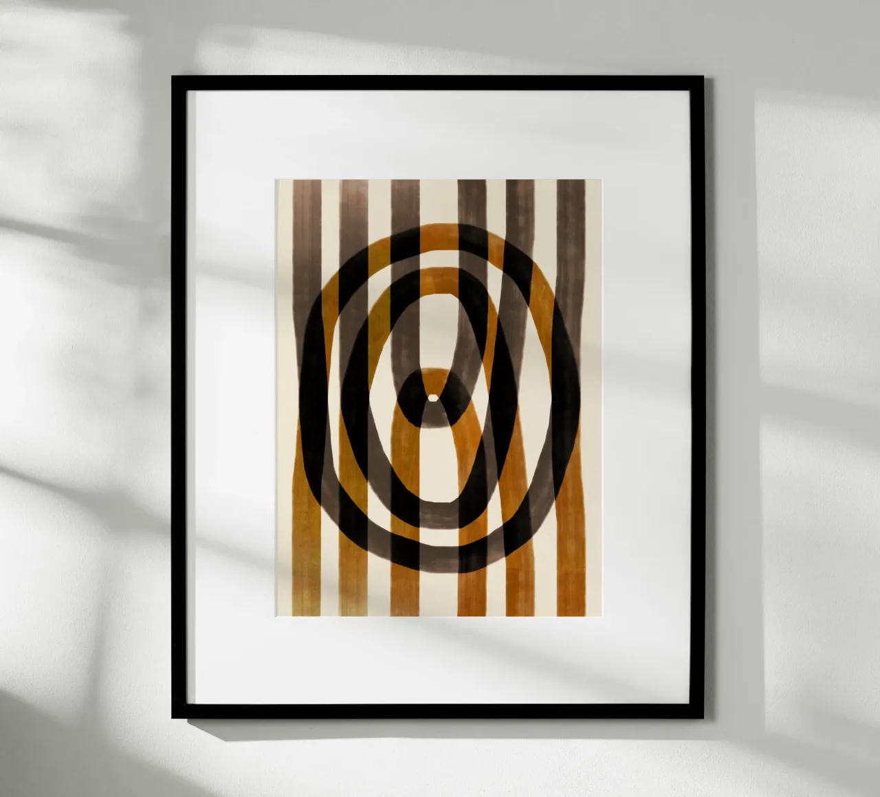 Flusso d'olio astratto 12 poster con telaio in legno da Little Dean