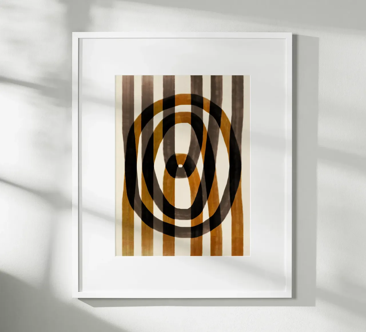 Flusso d'olio astratto 12 poster con telaio in legno da Little Dean