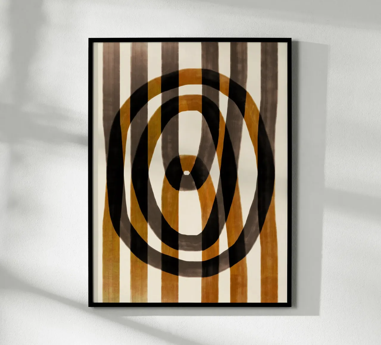 Flusso d'olio astratto 12 poster con telaio in legno da Little Dean