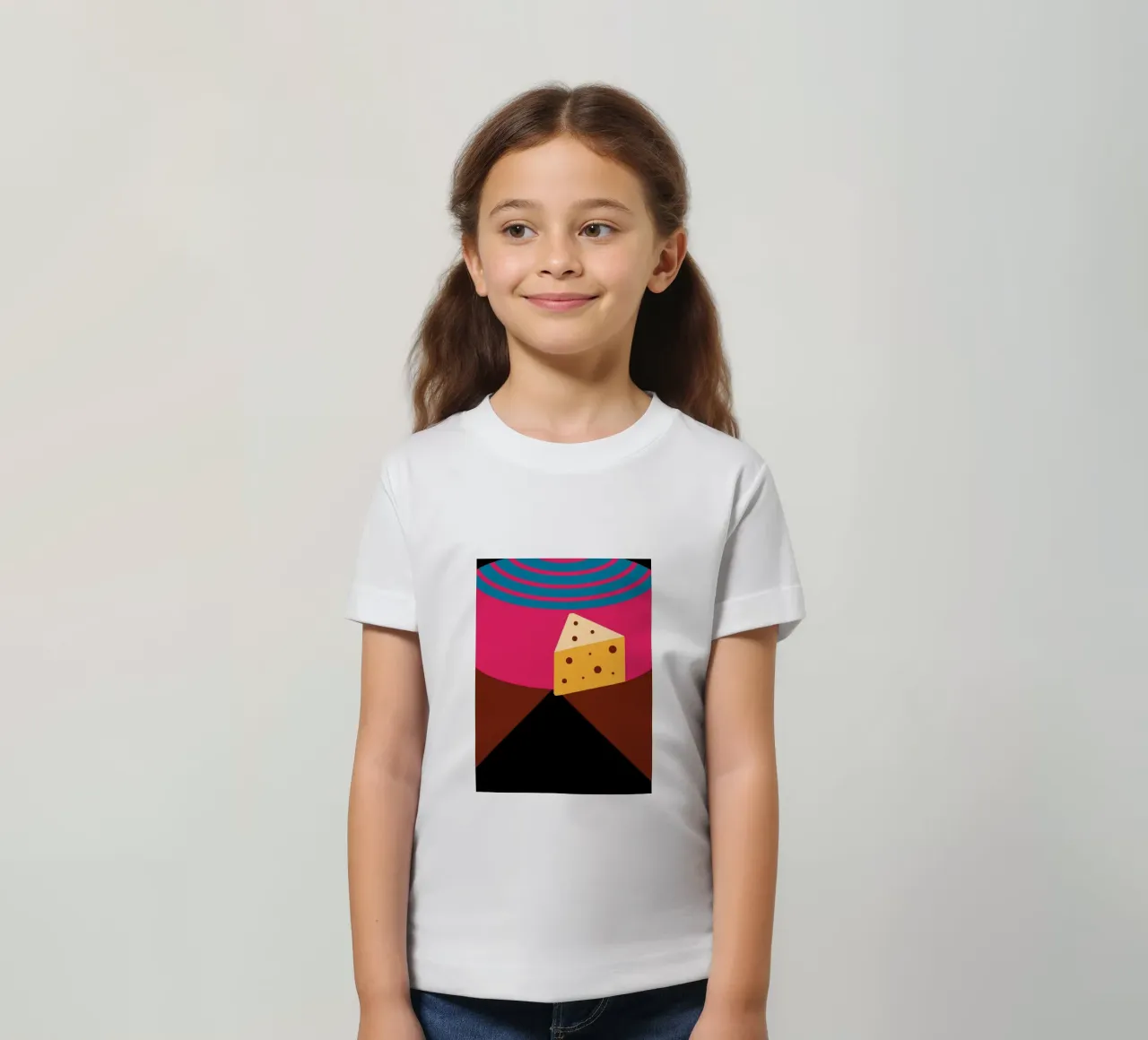 Cheese t-shirt bambini da LOOK DIFFERENT
