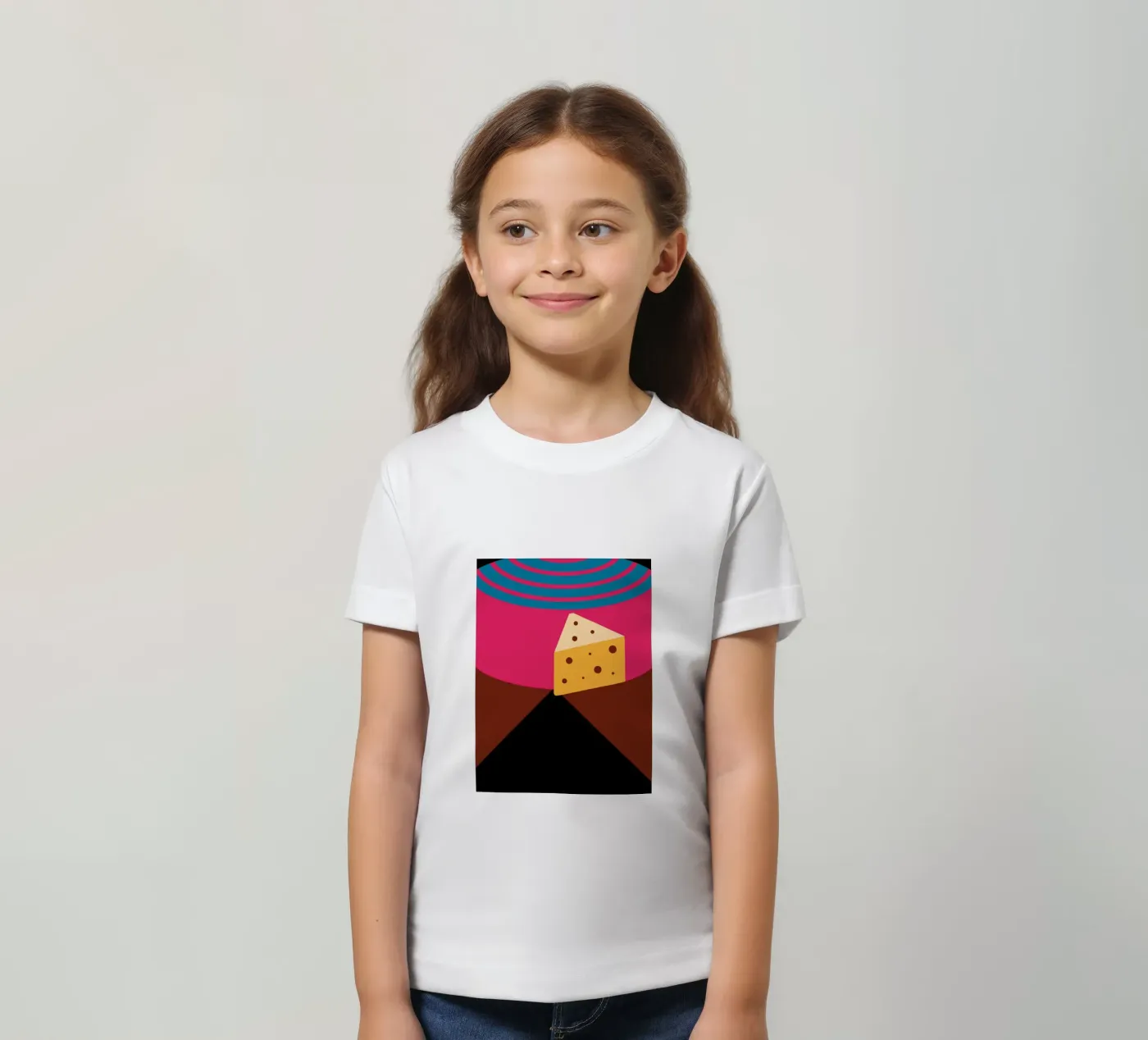 Cheese t-shirt bambini da LOOK DIFFERENT