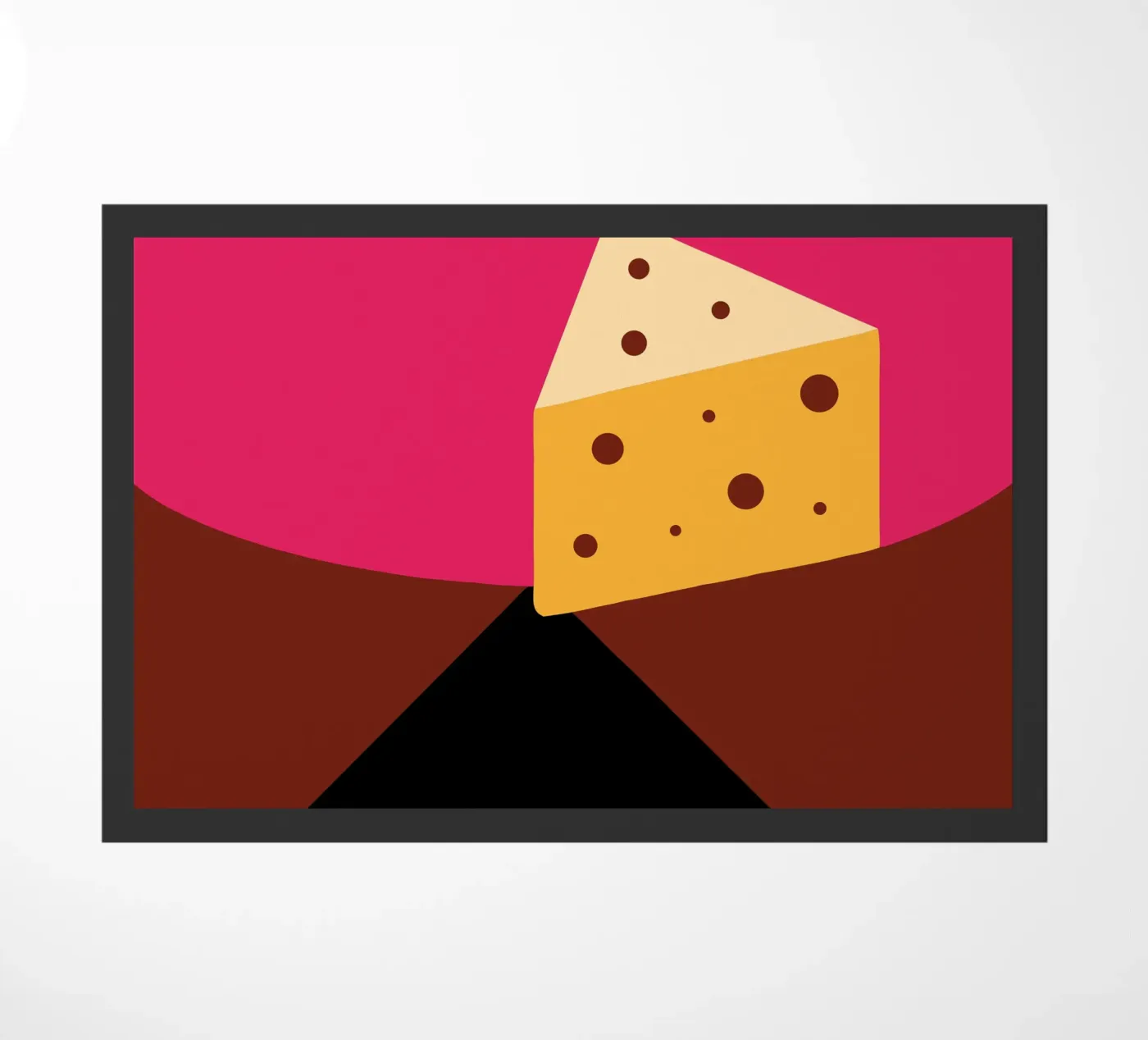 Cheese doormat by LOOK DIFFERENT