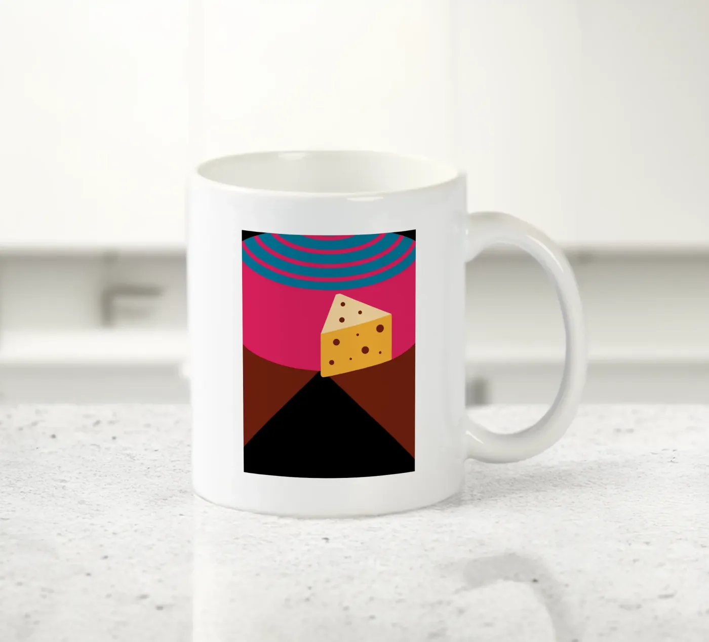 Cheese ceramic mug by LOOK DIFFERENT