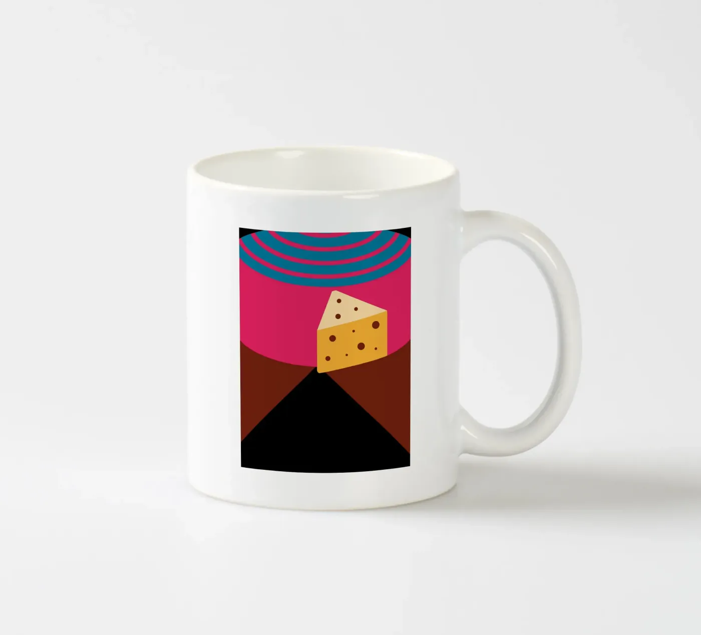 Cheese ceramic mug by LOOK DIFFERENT