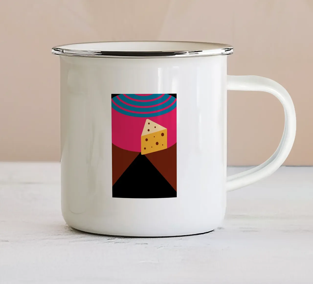 Formaggio tazza in smalto da LOOK DIFFERENT