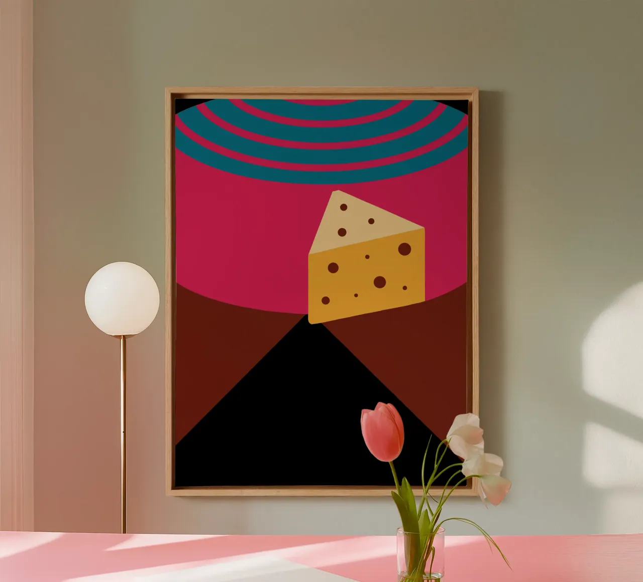 Formaggio tela con Cornice a cassetta da LOOK DIFFERENT