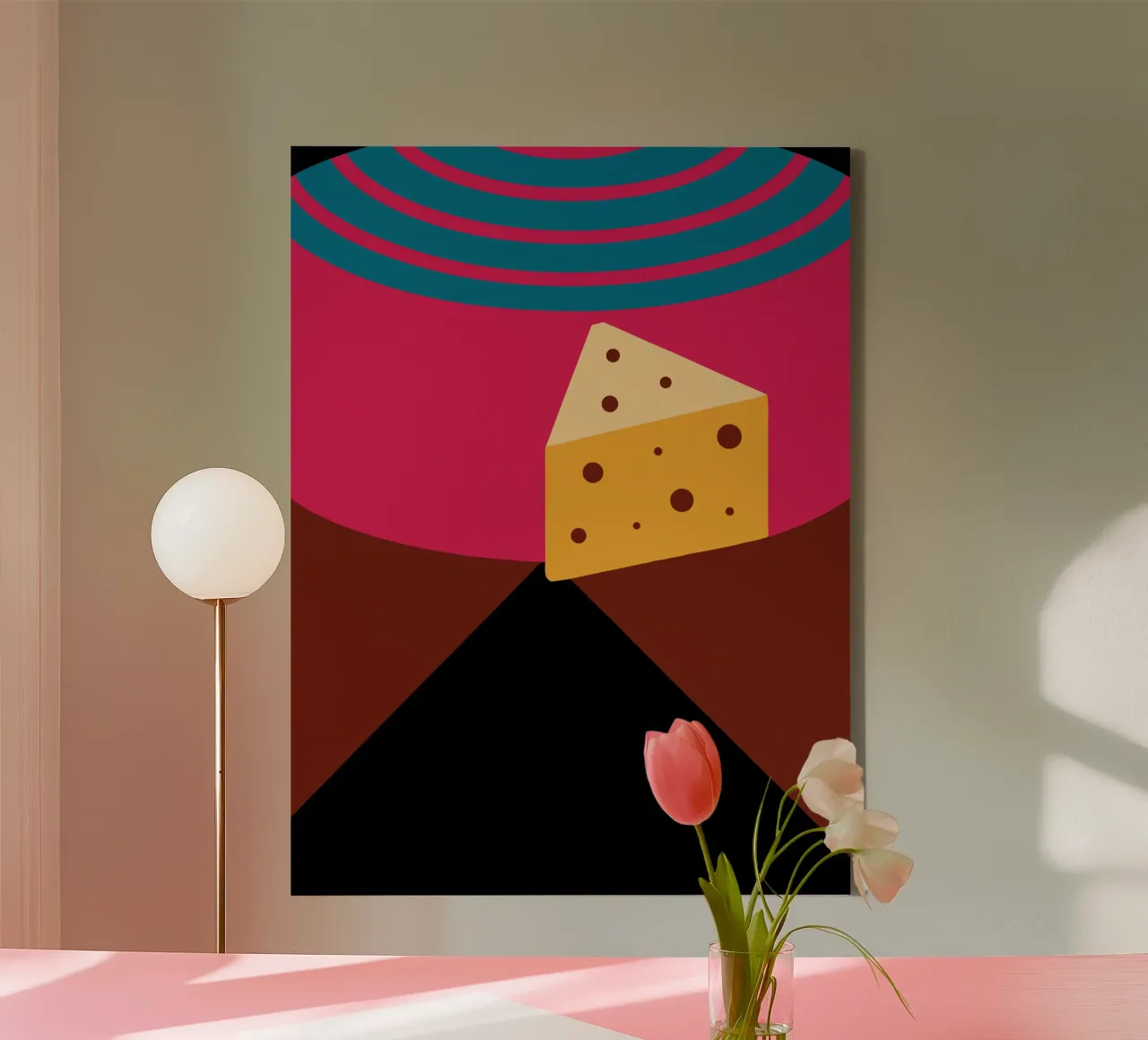 Formaggio tela con Cornice a cassetta da LOOK DIFFERENT
