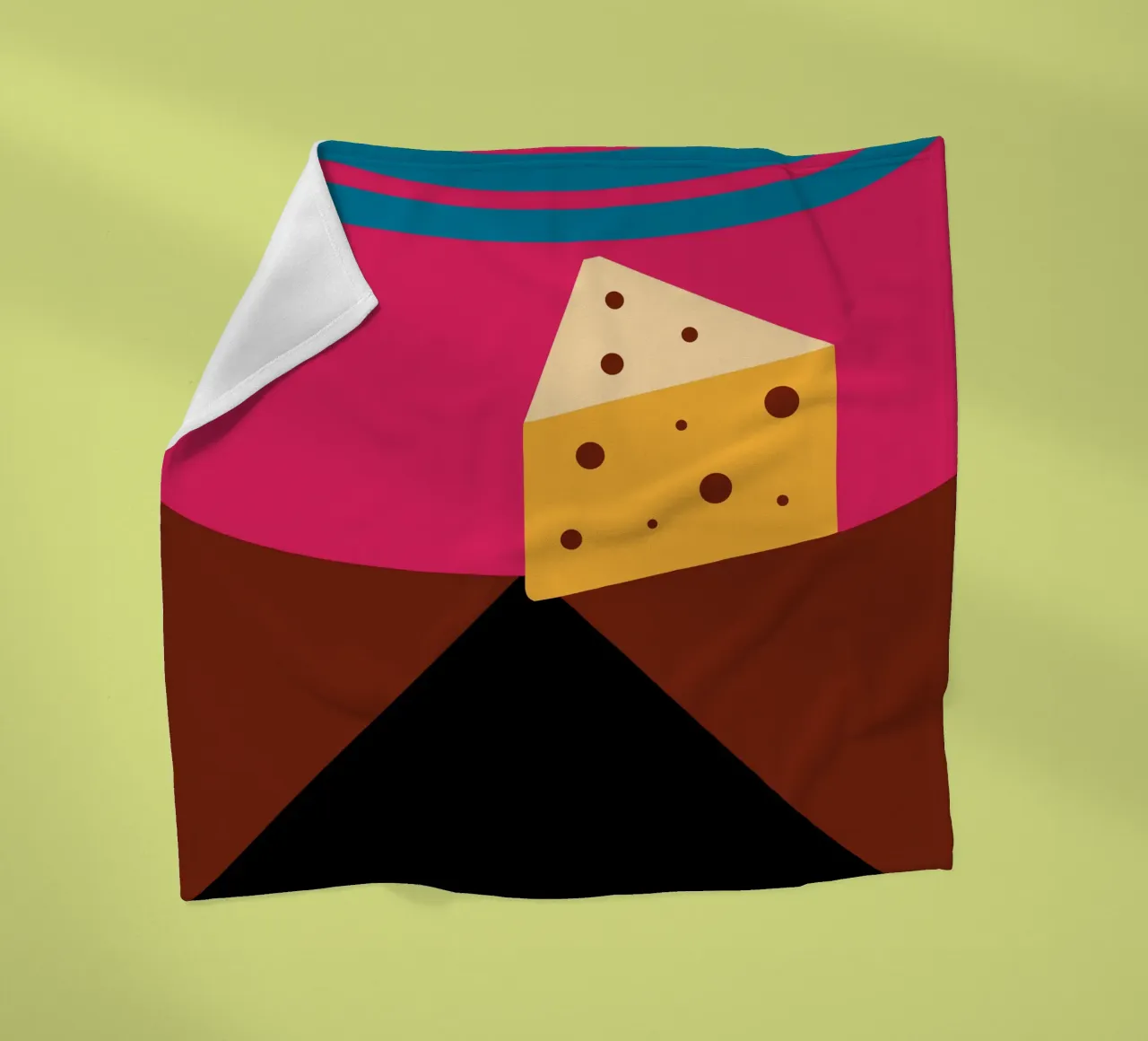 Cheese Fleecedecke von LOOK DIFFERENT