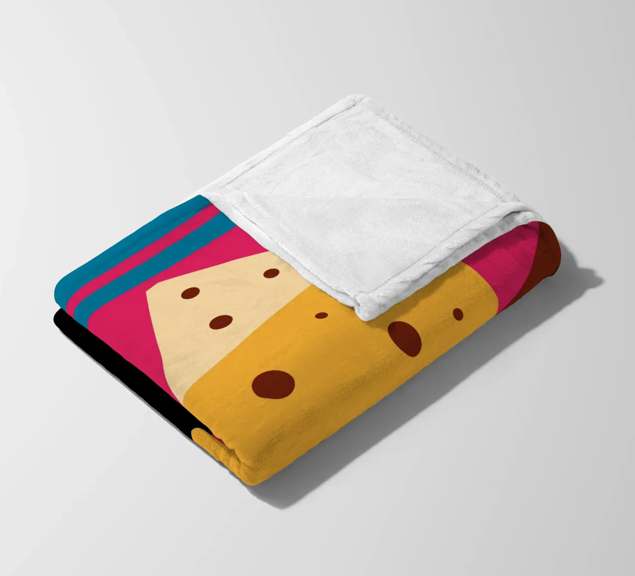 Cheese Fleecedecke von LOOK DIFFERENT