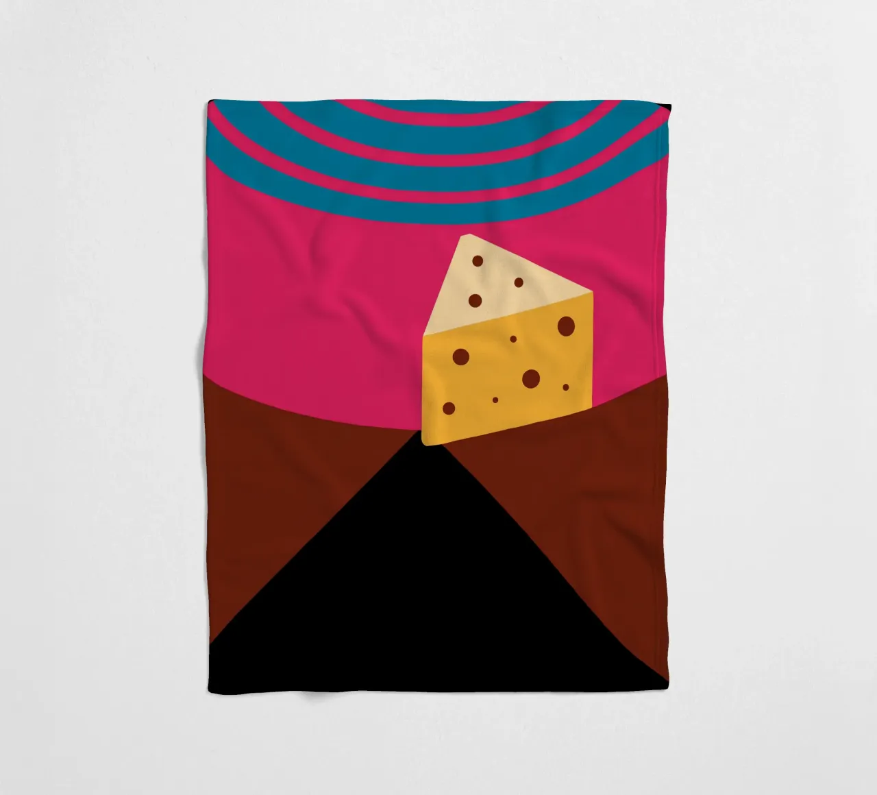 Cheese Fleecedecke von LOOK DIFFERENT