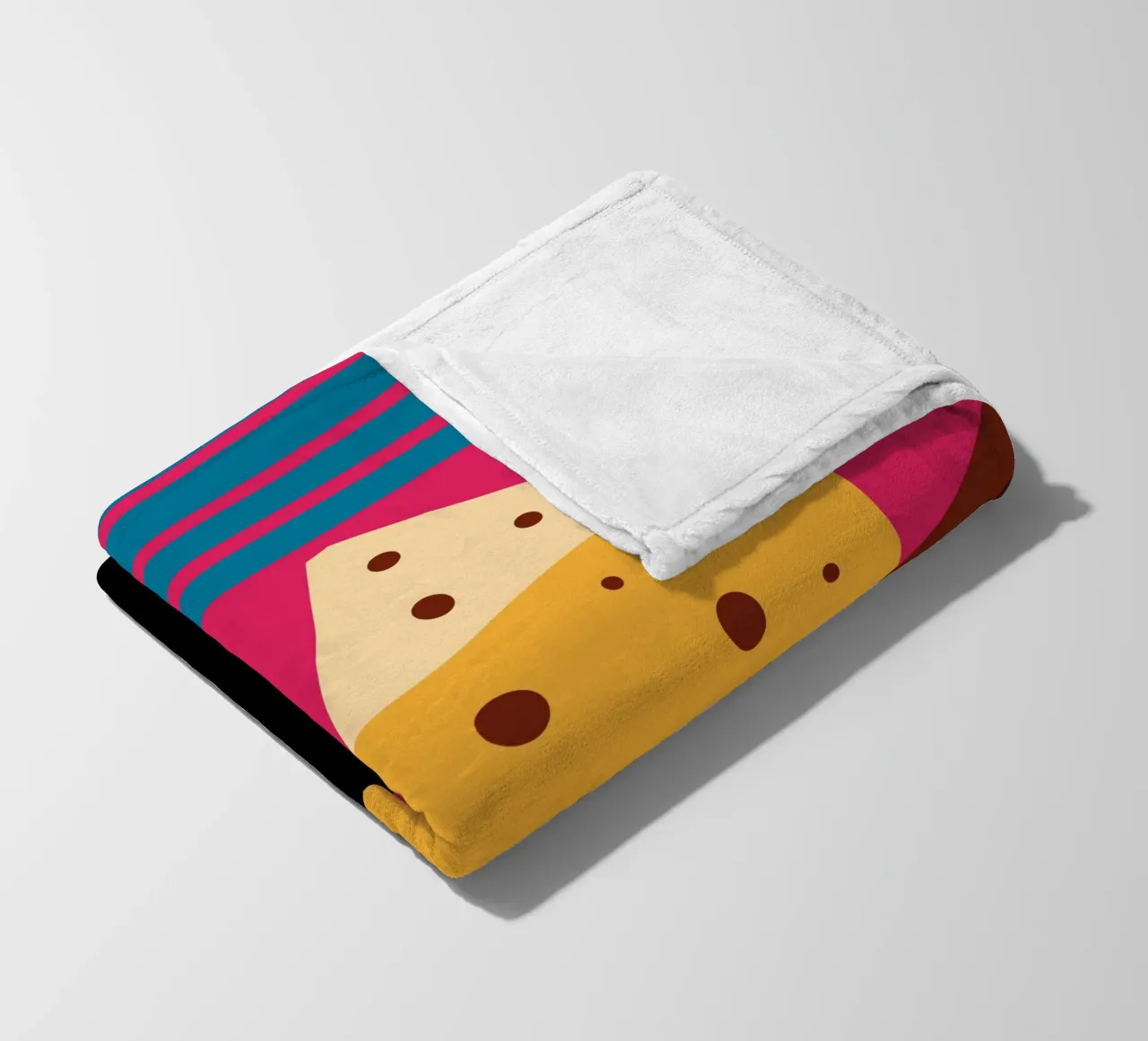 Cheese Fleecedecke von LOOK DIFFERENT