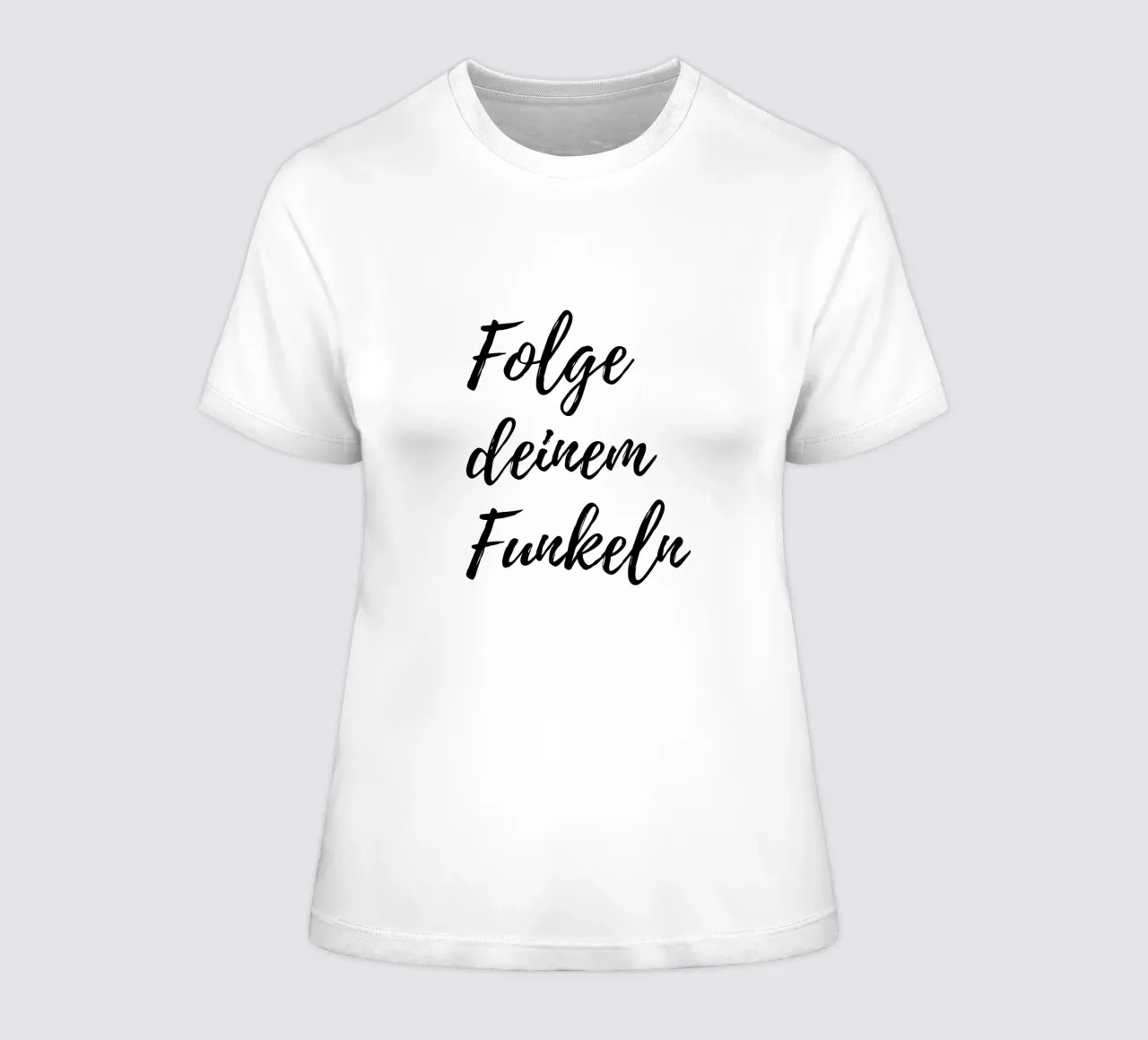 Follow your sparkle - Saying - Motivation - simple women's fitted t-shirt by keinkonzept