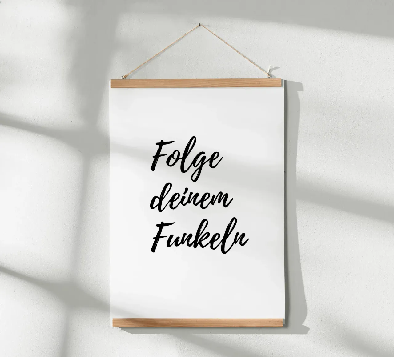 Segui la tua scintilla - Detto - Motivazione - semplice carta hahnemühle da keinkonzept
