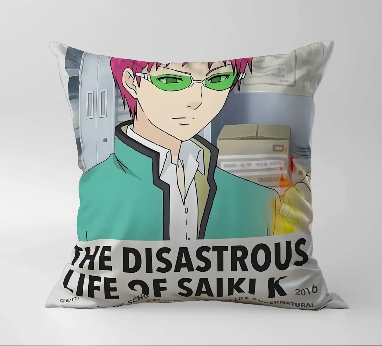 THE DISASTROUS LIFE OF SAIKI K  2016 cuscino da Totoya