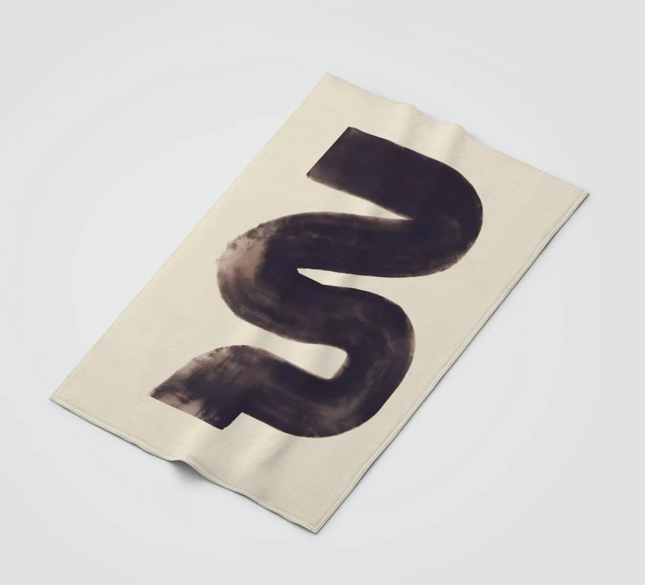 Flusso d'olio astratto 13 coperta in pile da Little Dean