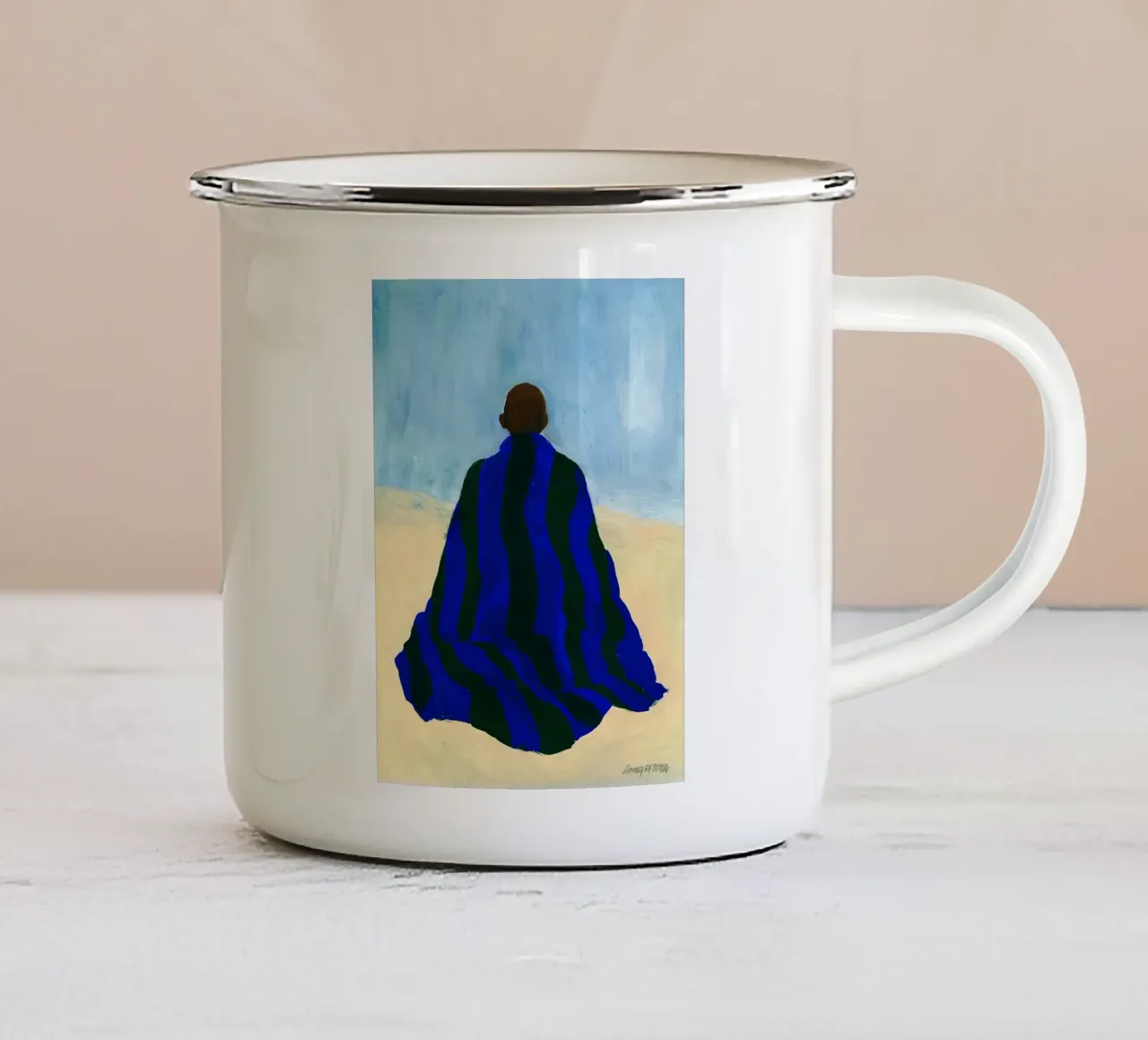 Hanna Peterson Tranquil tazza in smalto da Davidprint