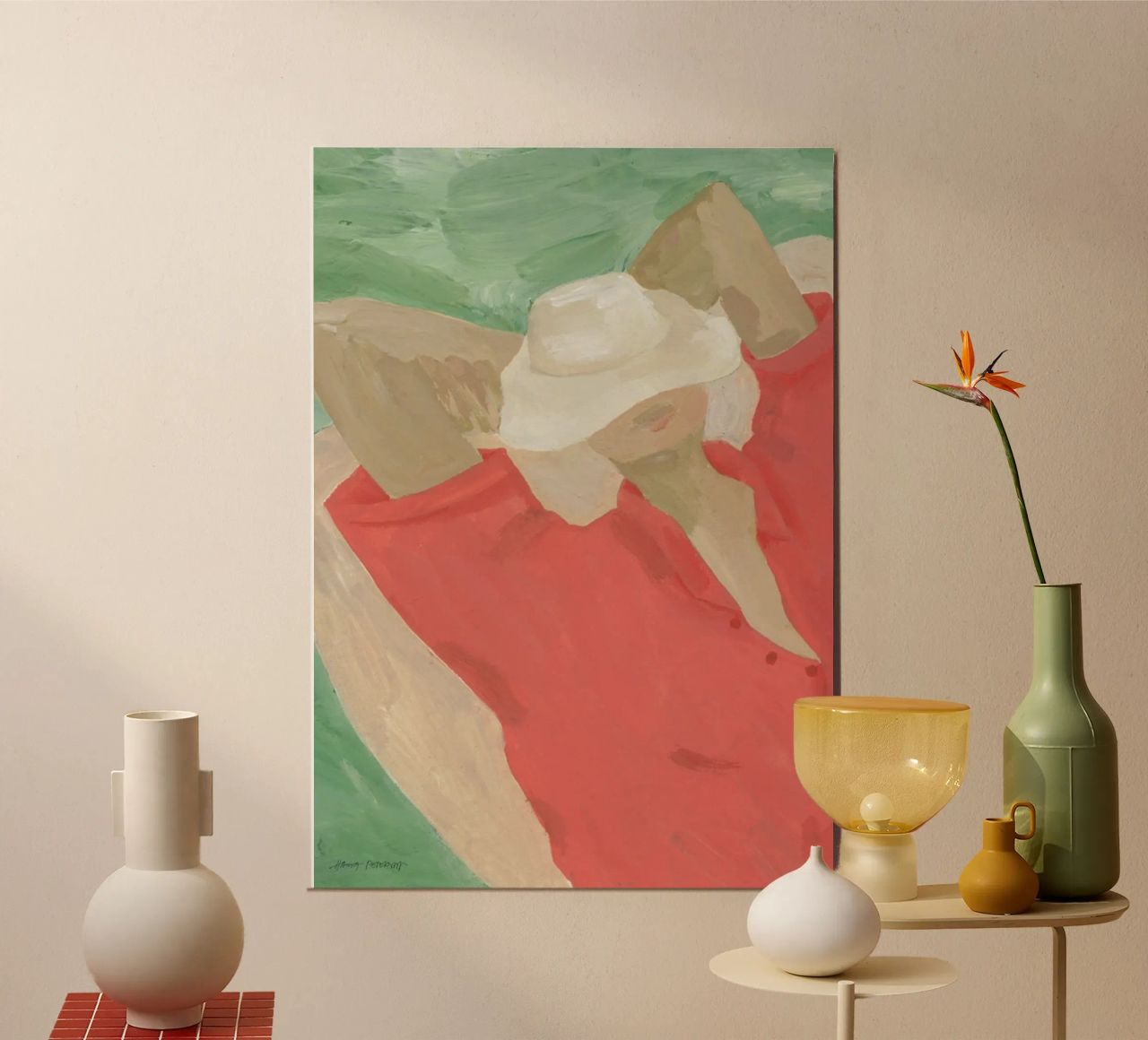 Hanna Peterson Urlaub Poster von Davidprint
