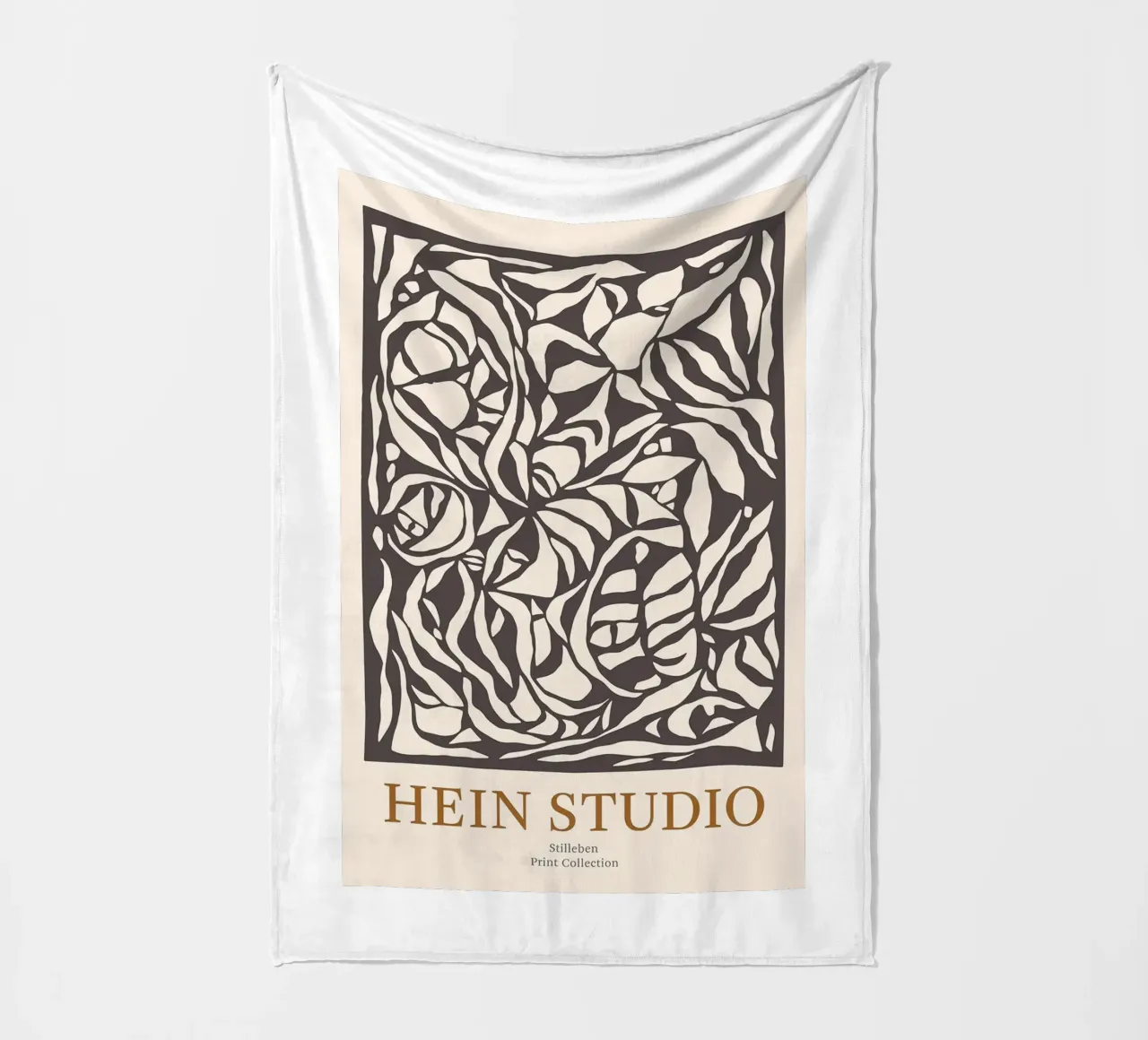 Hein Studio Natura morta nera coperta in pile da Niklasprint