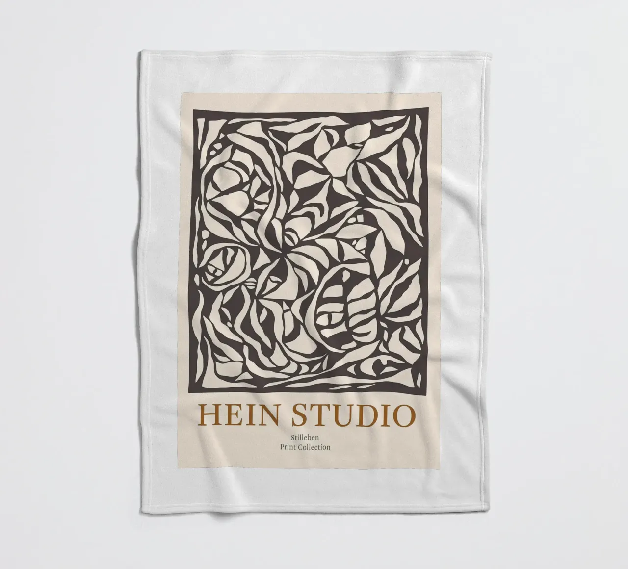 Hein Studio Natura morta nera coperta in pile da Niklasprint