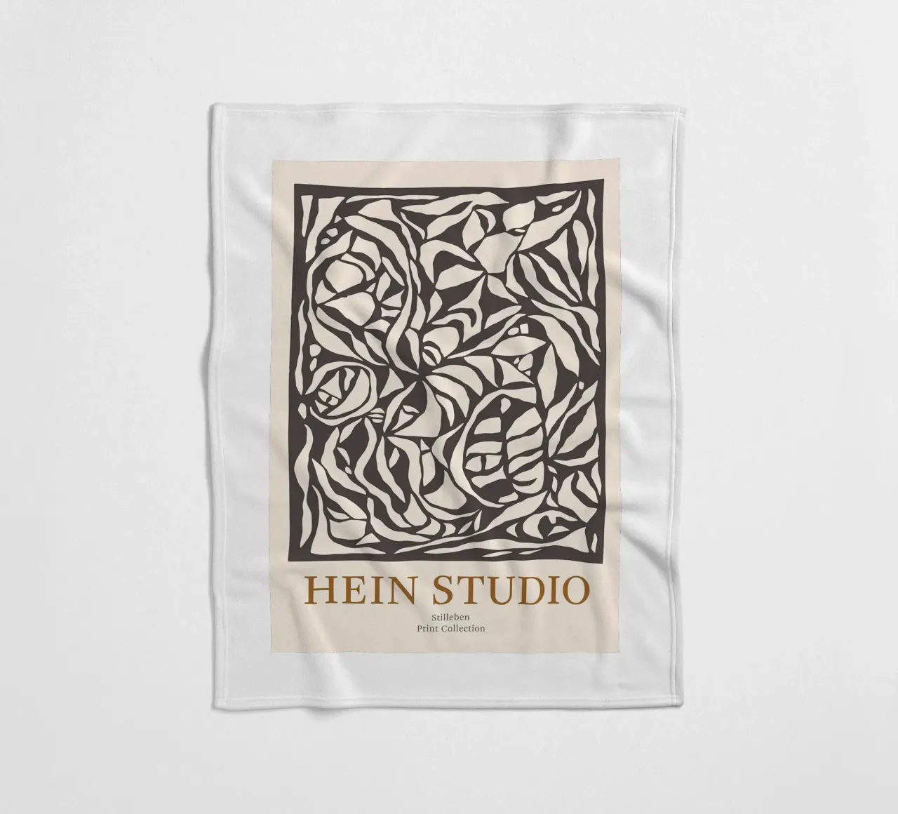 Hein Studio Natura morta nera coperta in pile da Niklasprint
