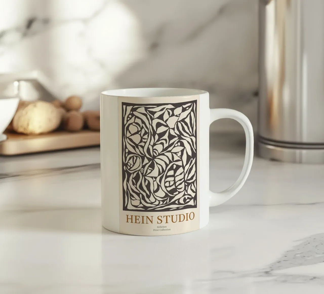 Hein Studio Natura morta nera tazza in ceramica da Niklasprint