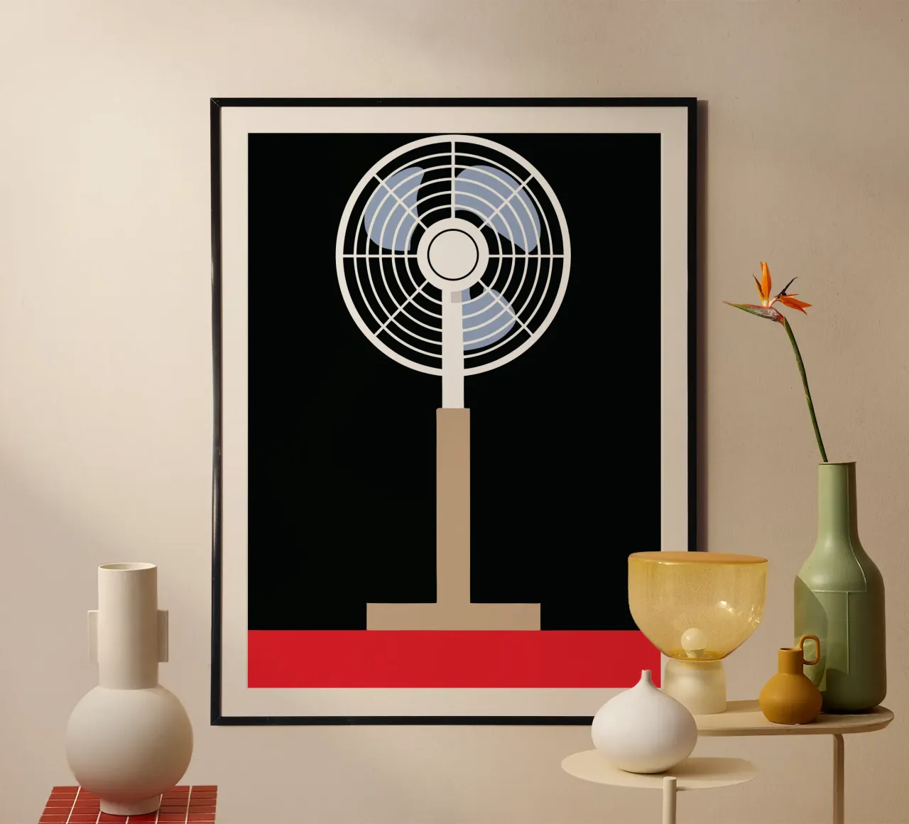 Ventilatore poster con telaio in plastica da LOOK DIFFERENT
