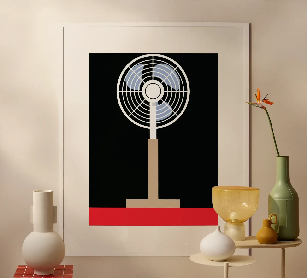 Ventilatore poster con telaio in plastica da LOOK DIFFERENT