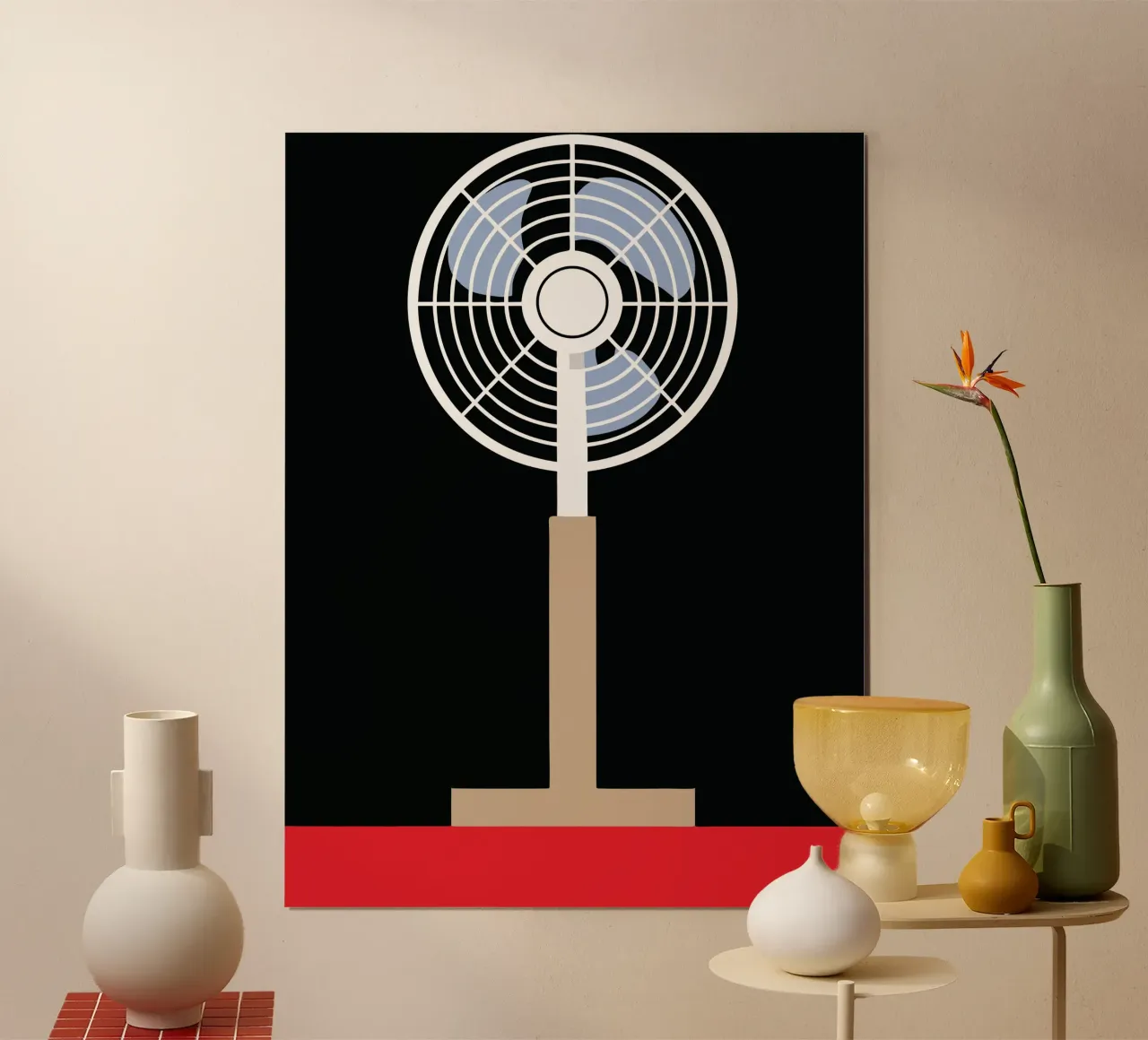Ventilatore poster con telaio in plastica da LOOK DIFFERENT
