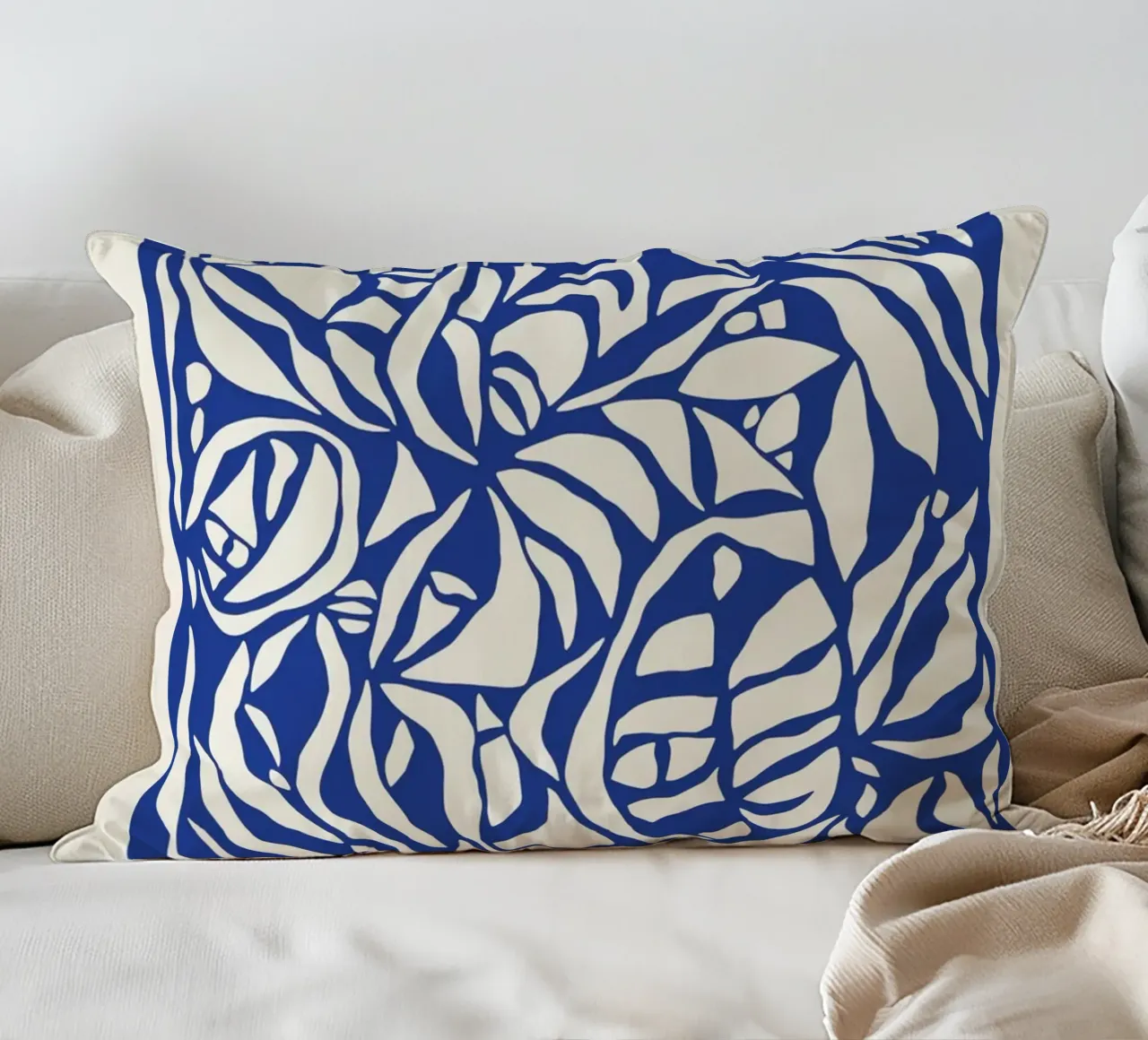 Hein Studio Natura morta blu cuscino da Niklasprint