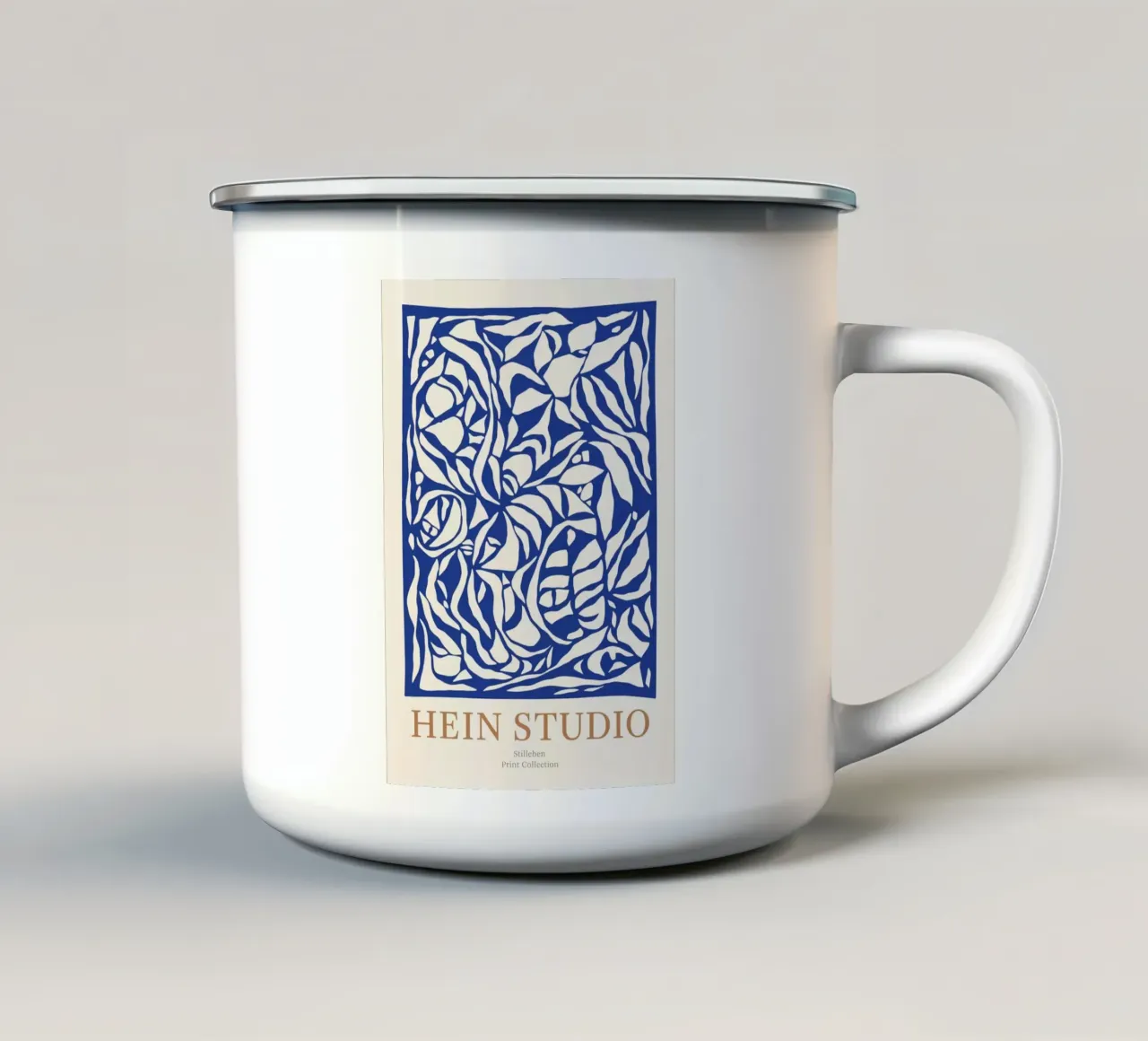 Hein Studio Natura morta blu tazza in smalto da Niklasprint