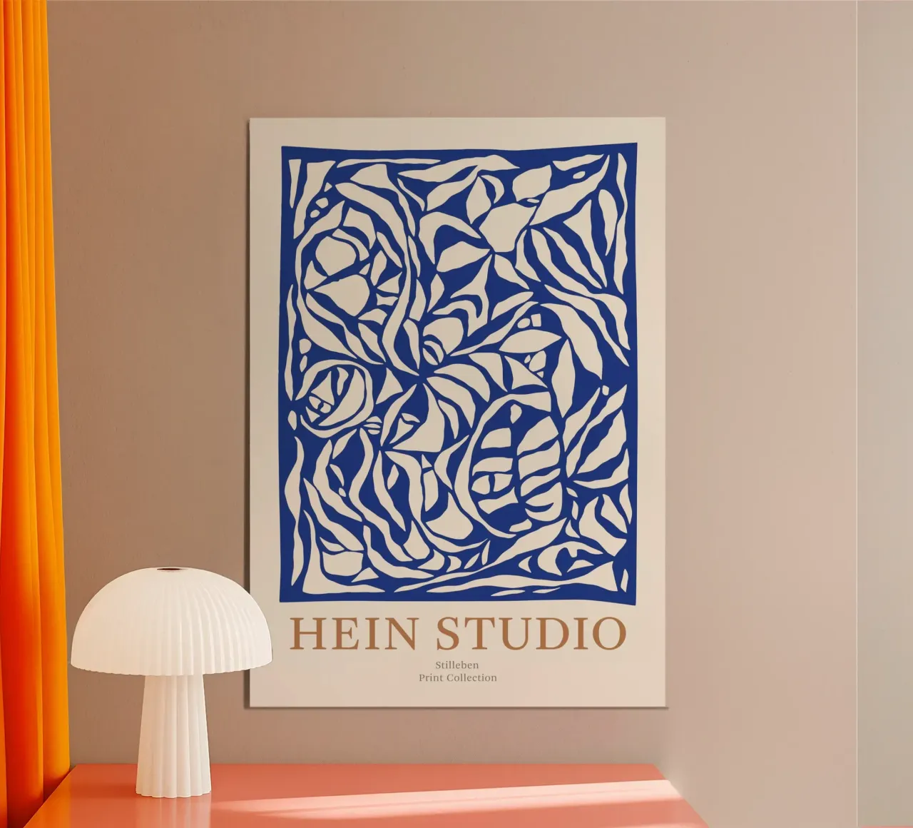 Bodegón Hein Studio Azul poster con marco de aluminio de Niklasprint