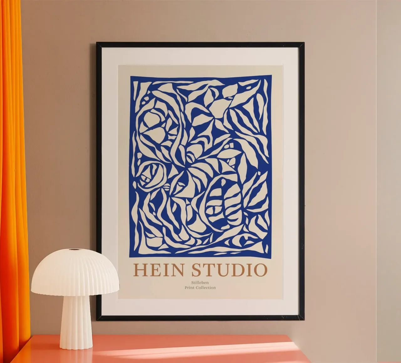 Bodegón Hein Studio Azul poster con marco de aluminio de Niklasprint
