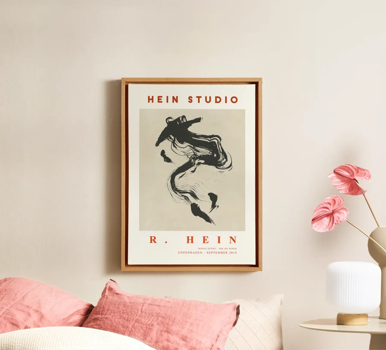 Hein Studio ikigai no 2 tela con Cornice a cassetta da Niklasprint