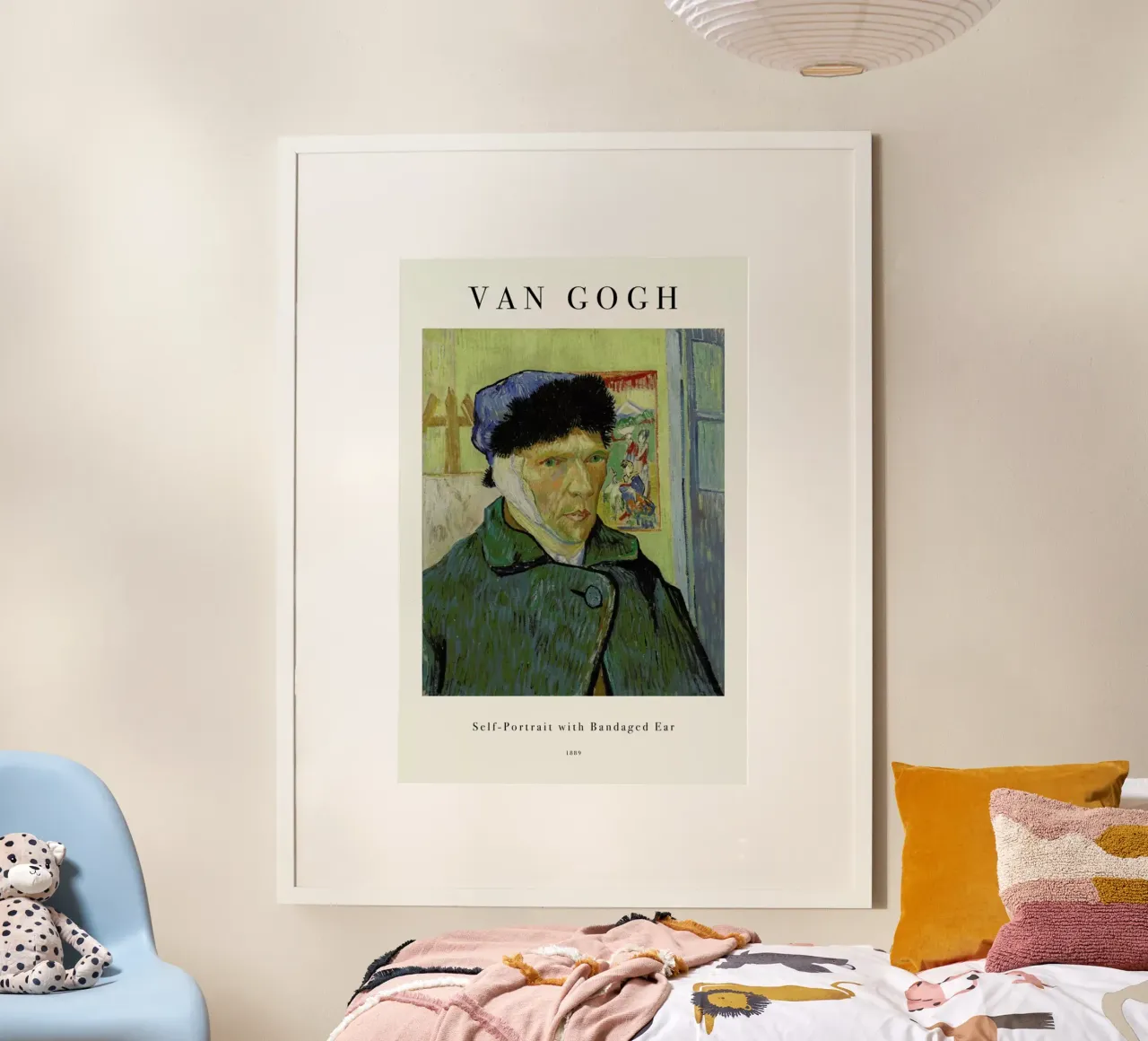 van Gogh - Self-Portrait with Bandaged Ear poster con telaio in alluminio da ARTOTHEK