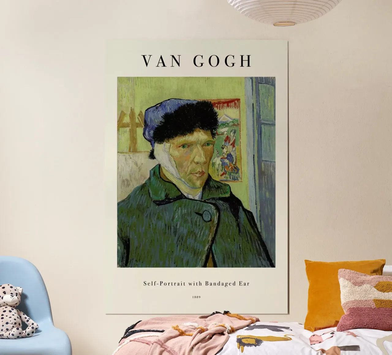 van Gogh - Self-Portrait with Bandaged Ear poster con telaio in alluminio da ARTOTHEK