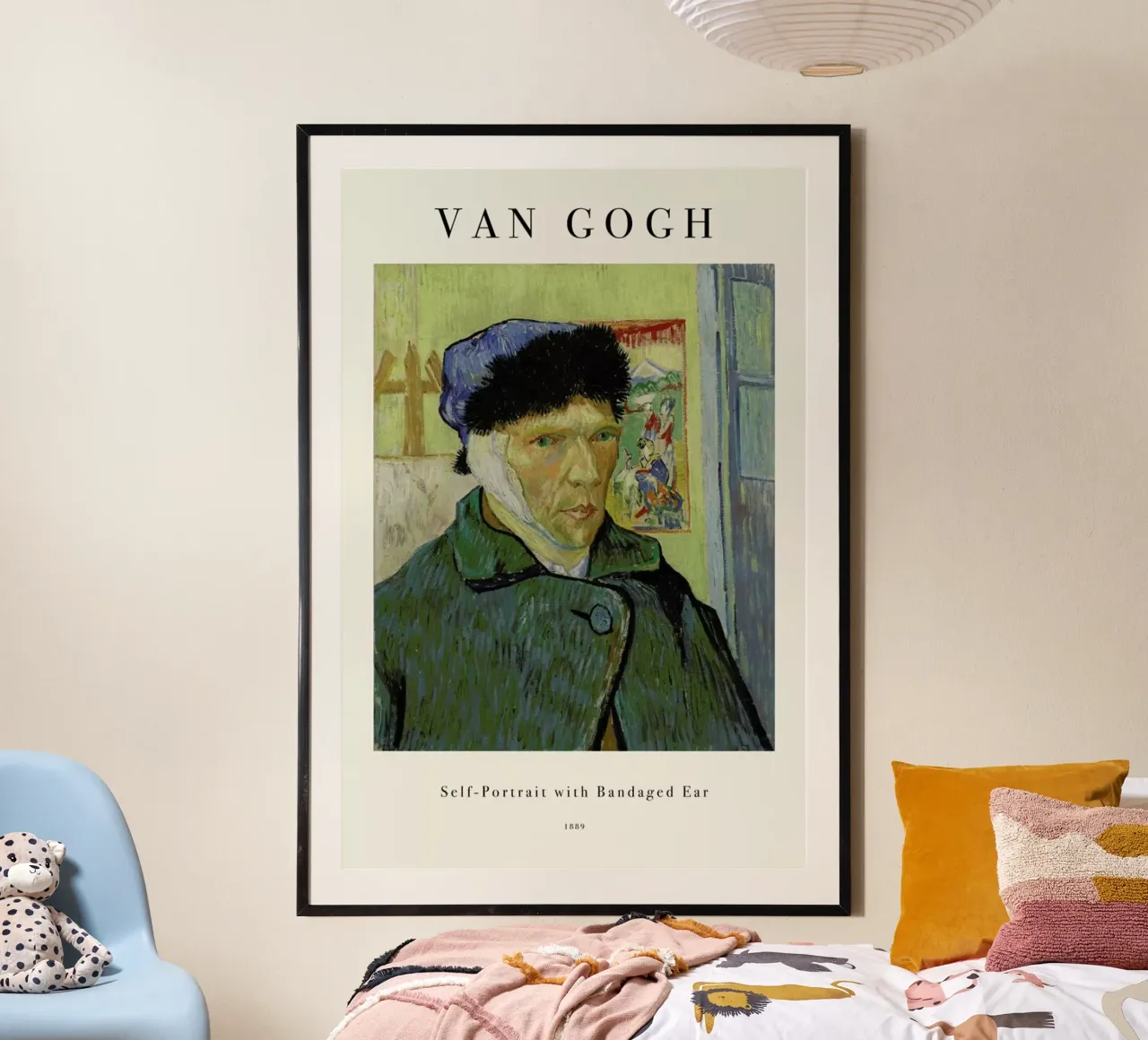 van Gogh - Self-Portrait with Bandaged Ear poster con telaio in alluminio da ARTOTHEK