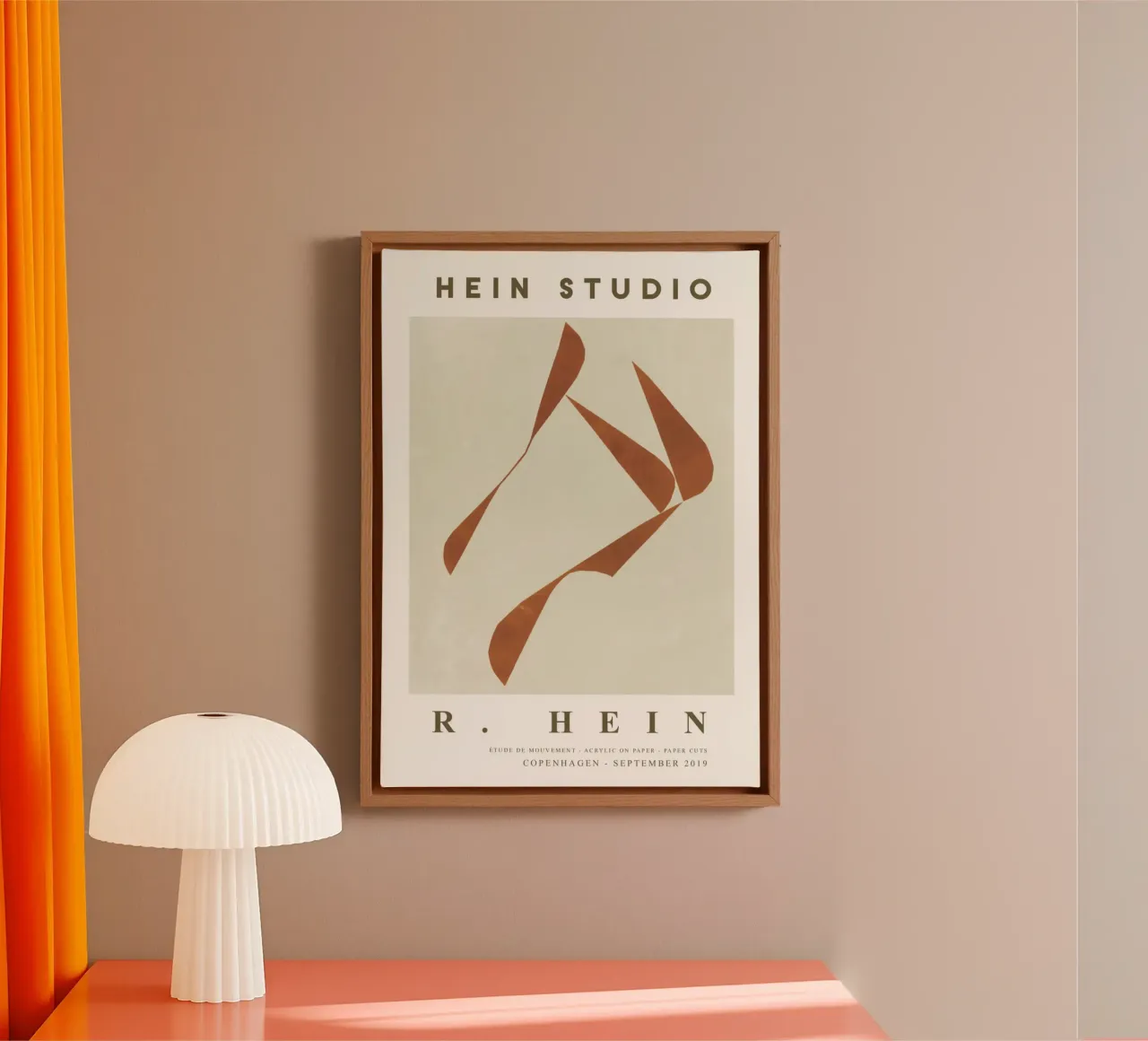 Hein Studio Mouvement n. 6 tela con Cornice a cassetta da Niklasprint
