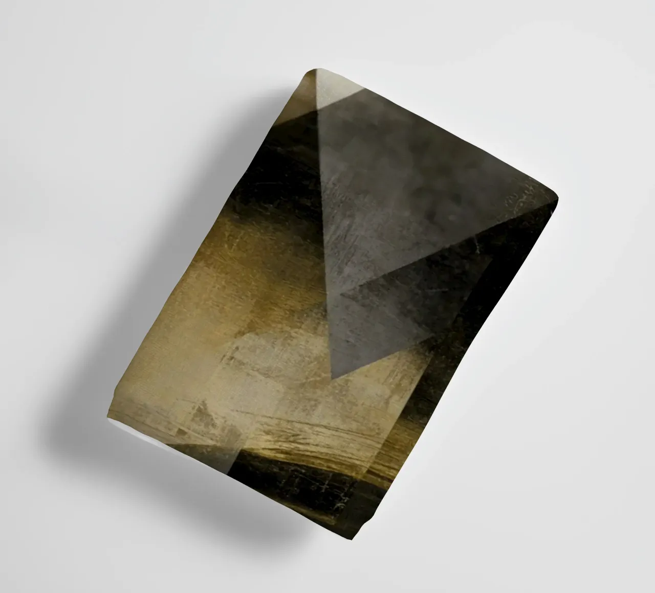 Abstract Goud Mona Lisa Portret Collage Modern Kunstontwerp badhanddoek van Modern Muse