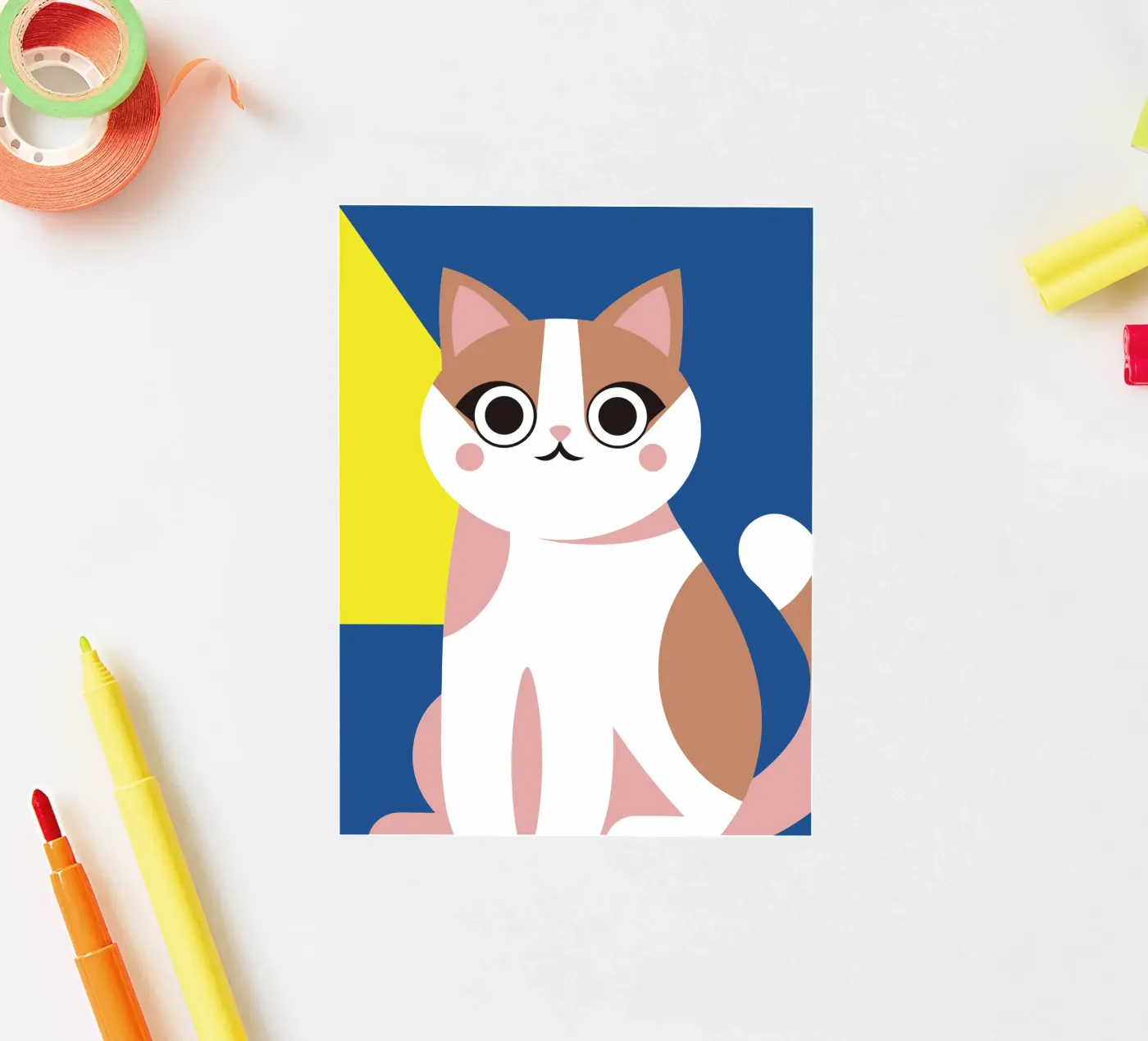Cat sticker by LOOK DIFFERENT