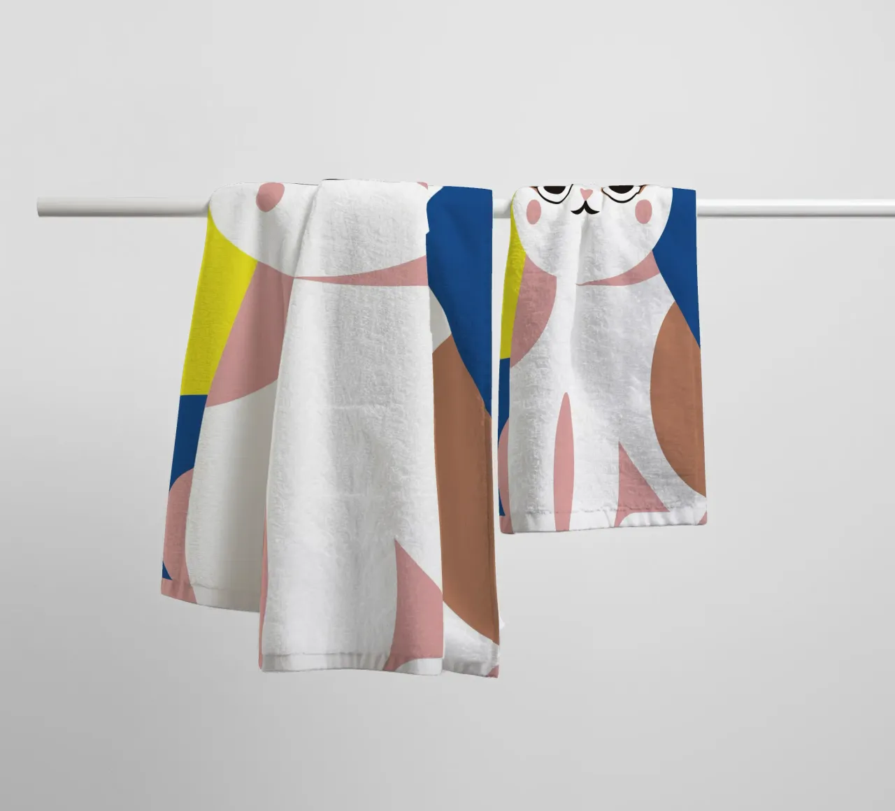 Gatto asciugamano da bagno da LOOK DIFFERENT