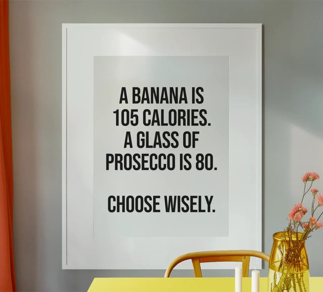 Prosecco funny quote poster da Paigaam Studio
