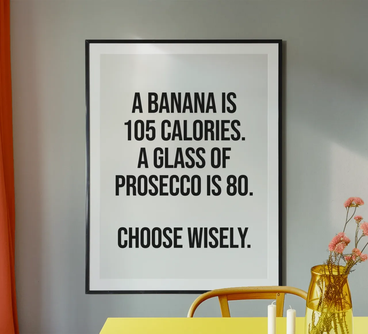 Prosecco funny quote poster da Paigaam Studio