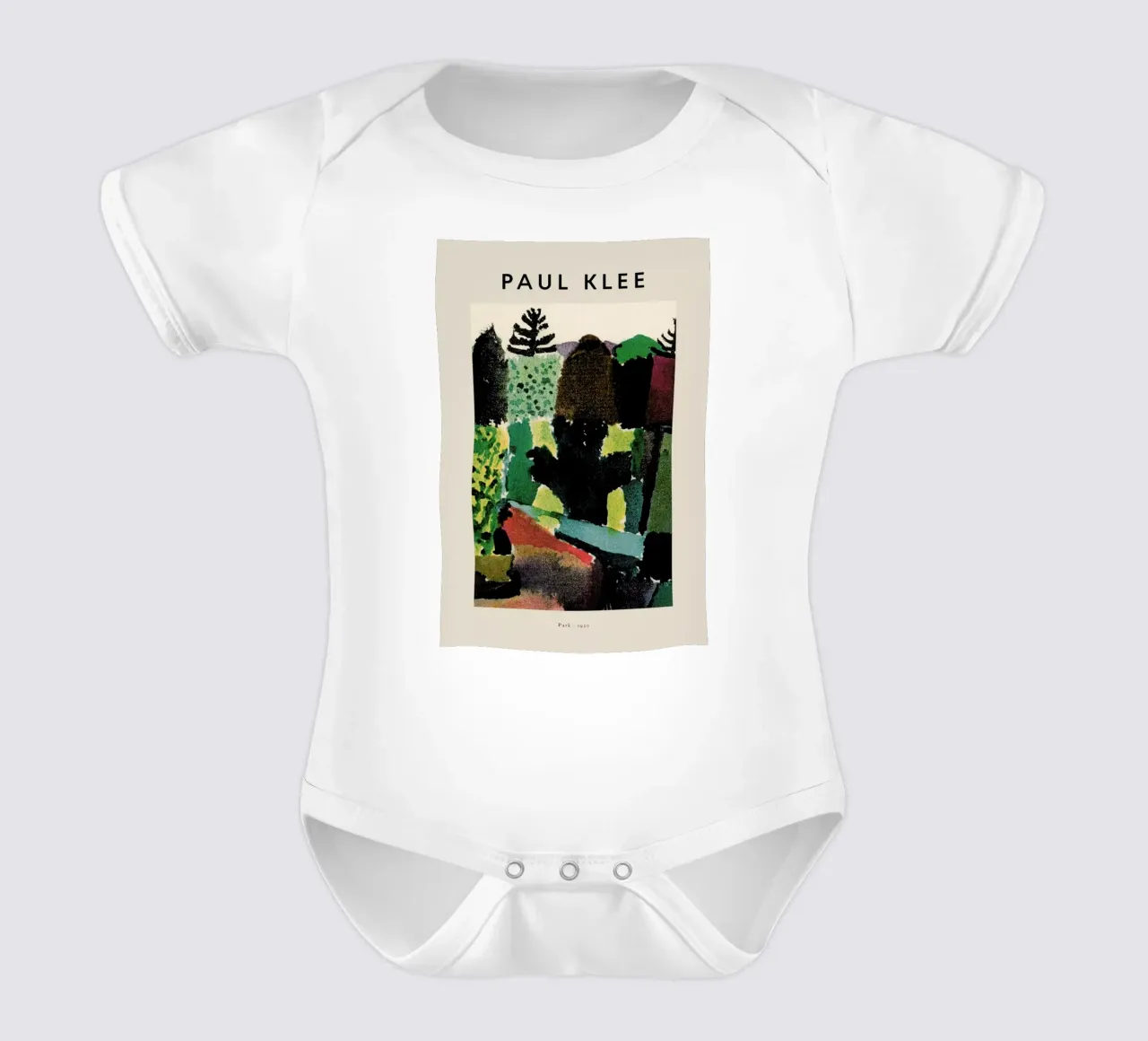 Paul Klee - Park - 1920 short-sleeve baby romper by Vintage by JUNIQE