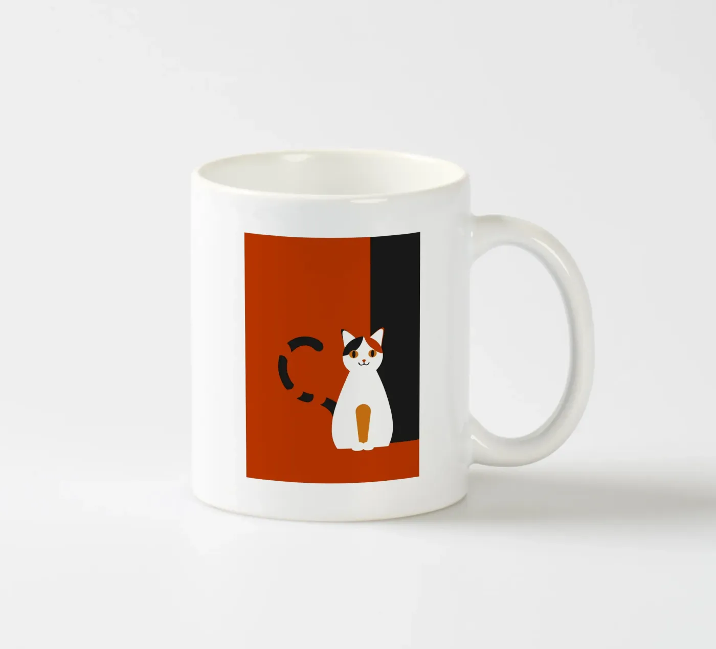 Cat ceramic mug by LOOK DIFFERENT