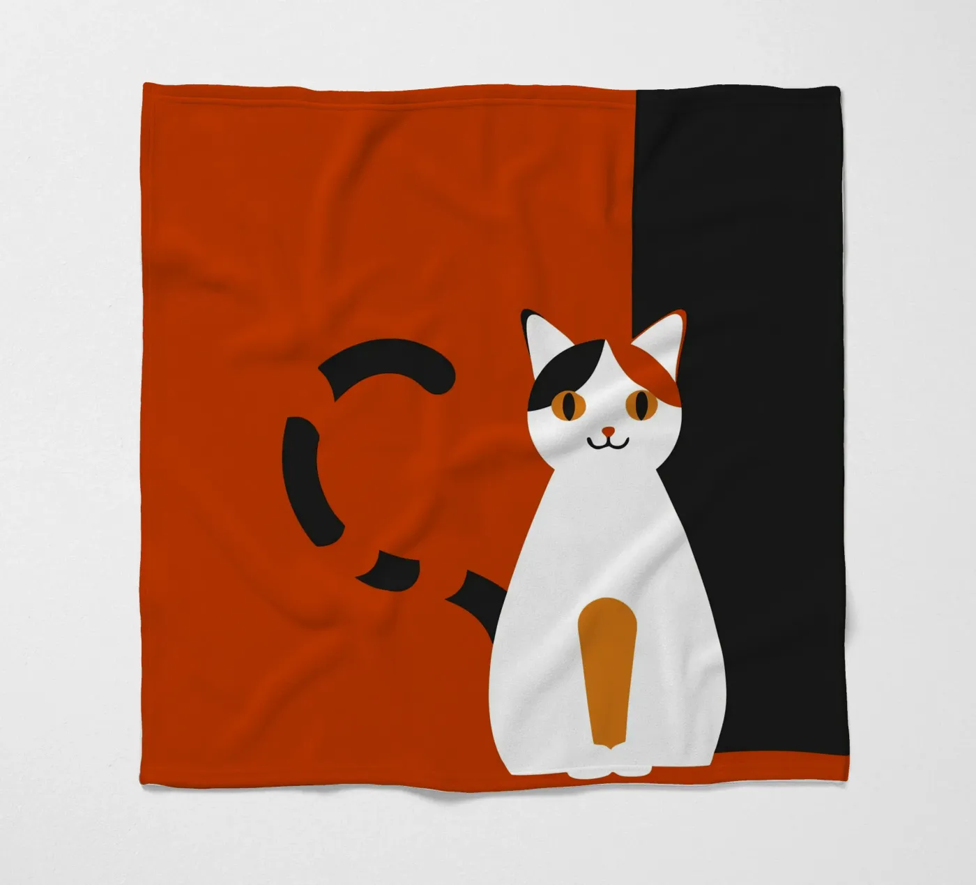 Katze Fleecedecke von LOOK DIFFERENT