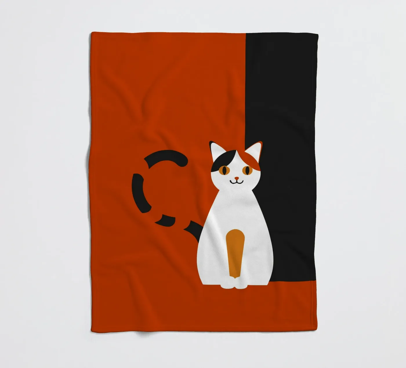 Katze Fleecedecke von LOOK DIFFERENT